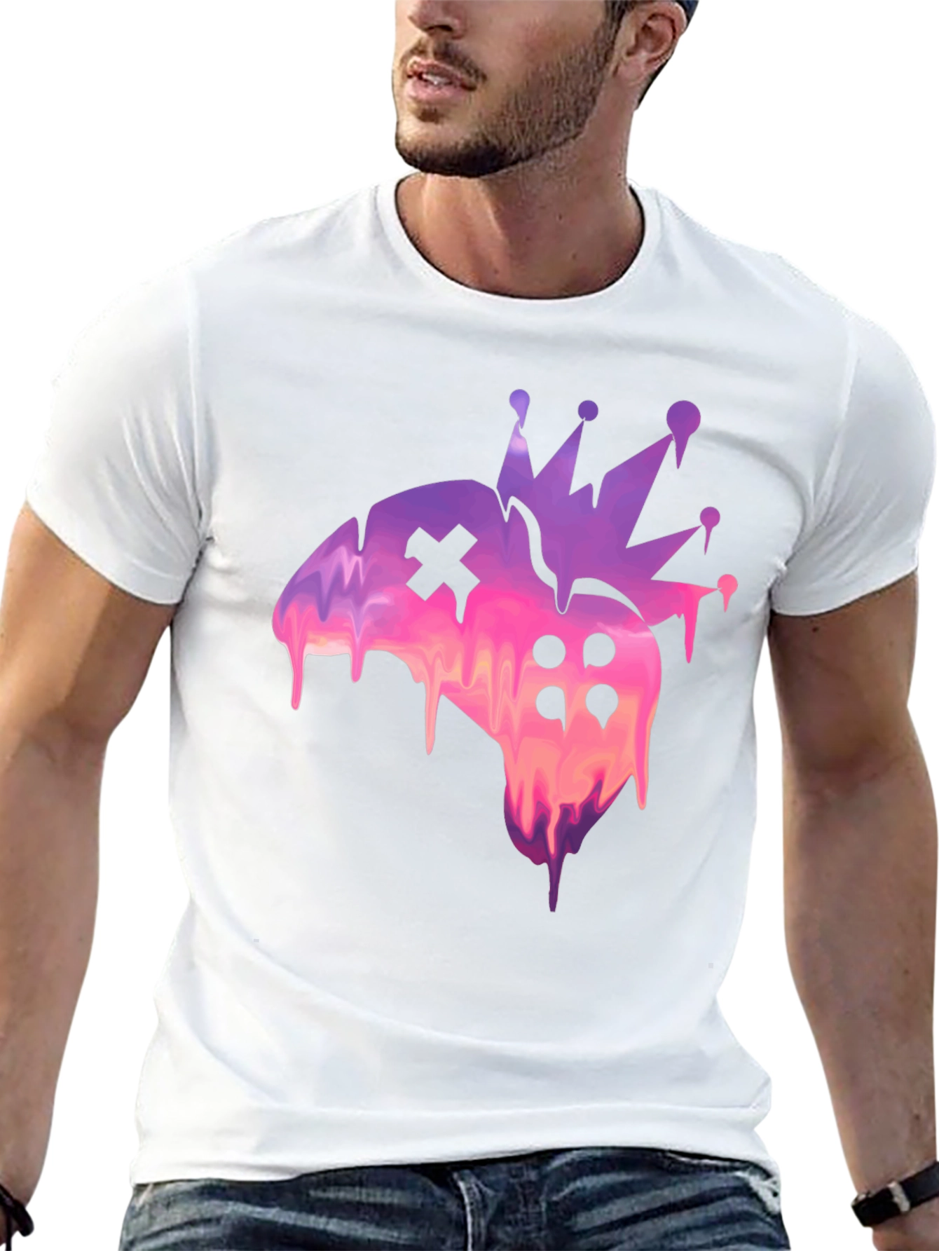 Gamer King Tee - Crowned Controller Design