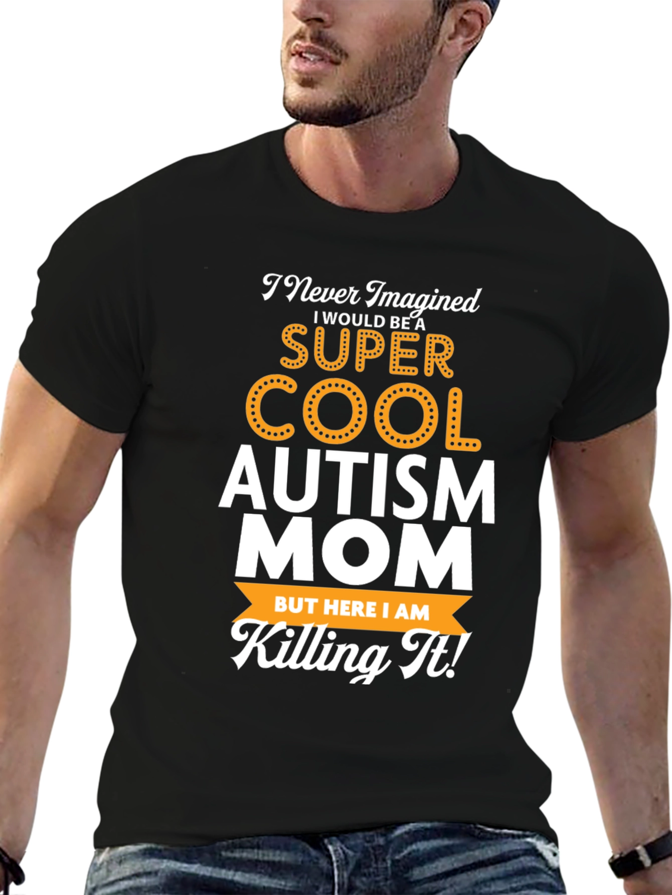 Super Cool Autism Mom Graphic T-Shirt