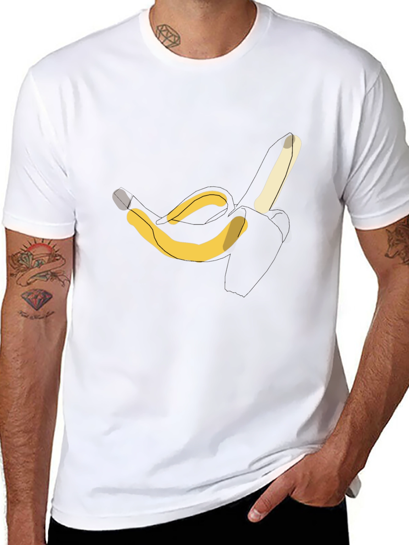 Banana Graphic T-Shirt - Casual Cotton Tee