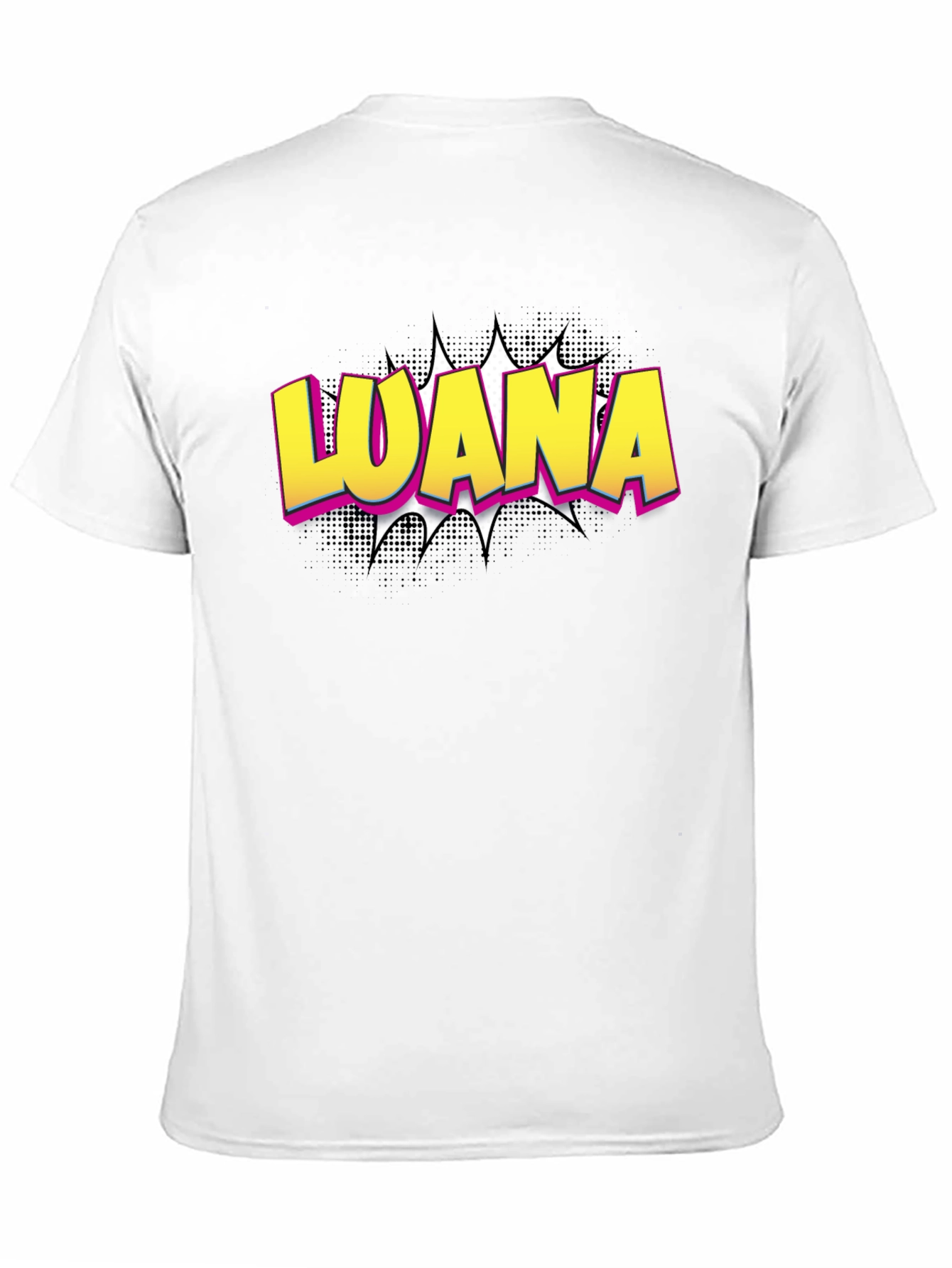 LOANA Graphic T-Shirt - Black Cotton Tee