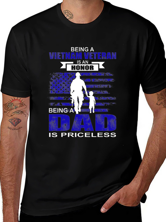 Vietnam Veteran Dad T-Shirt - Priceless Honor