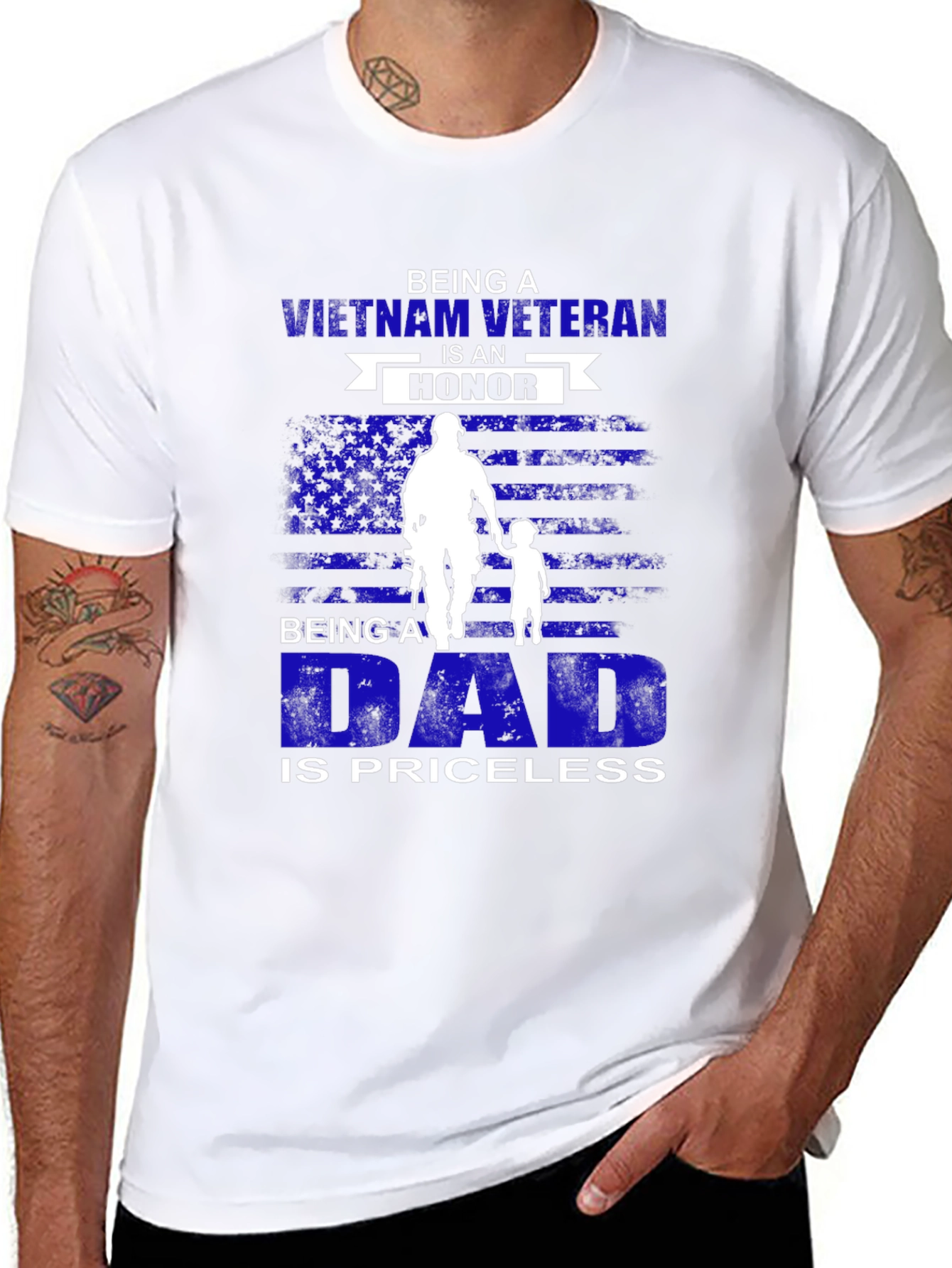 Vietnam Veteran Dad T-Shirt - Priceless Honor