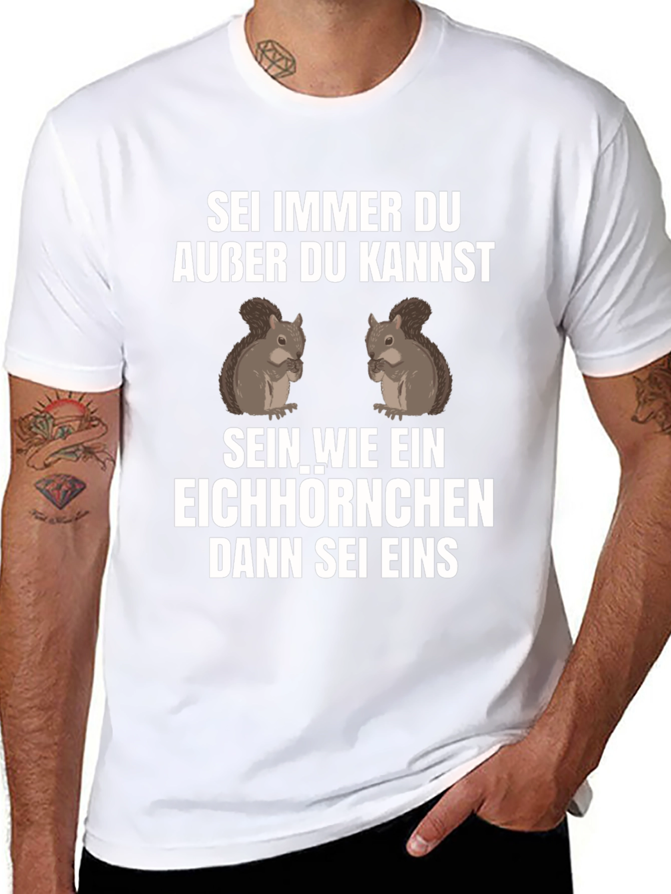 Sei Immer Du Squirrel Graphic T-Shirt
