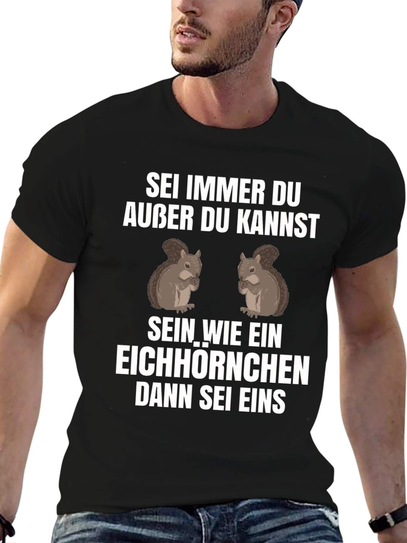 Sei Immer Du Squirrel Graphic T-Shirt