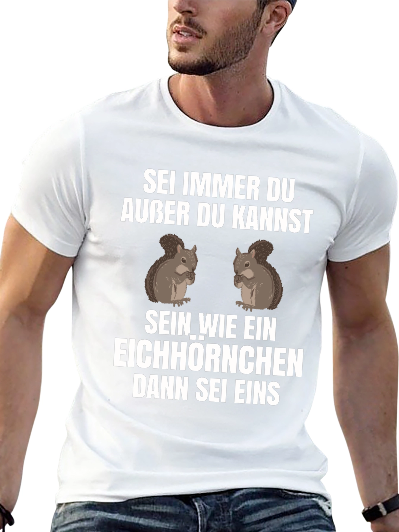 Sei Immer Du Squirrel Graphic T-Shirt