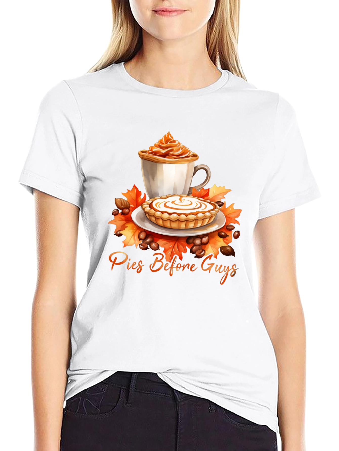Pies Before Guys T-Shirt - Autumnal Comfort