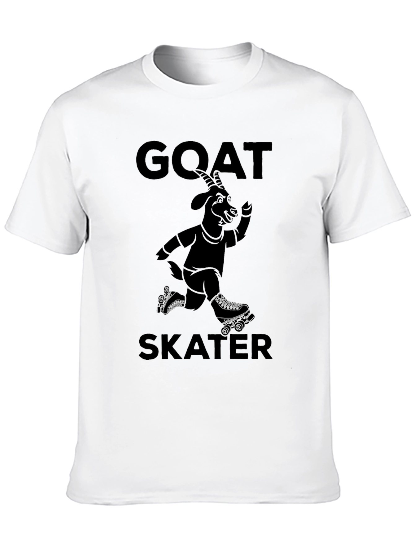 GOAT Skater T-Shirt - Black Graphic Tee