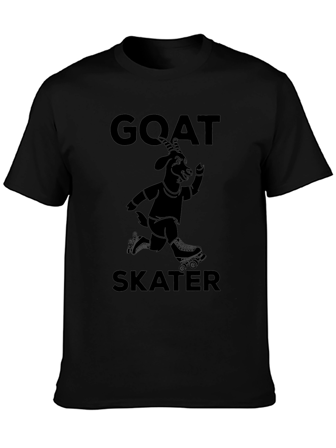 GOAT Skater T-Shirt - Black Graphic Tee