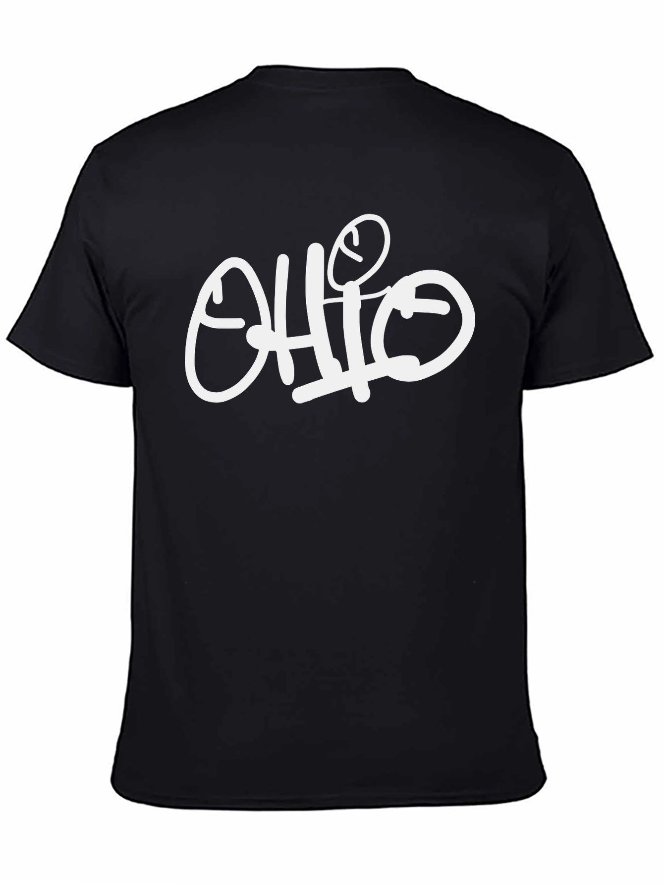 Ohio Graphic Print Black T-Shirt