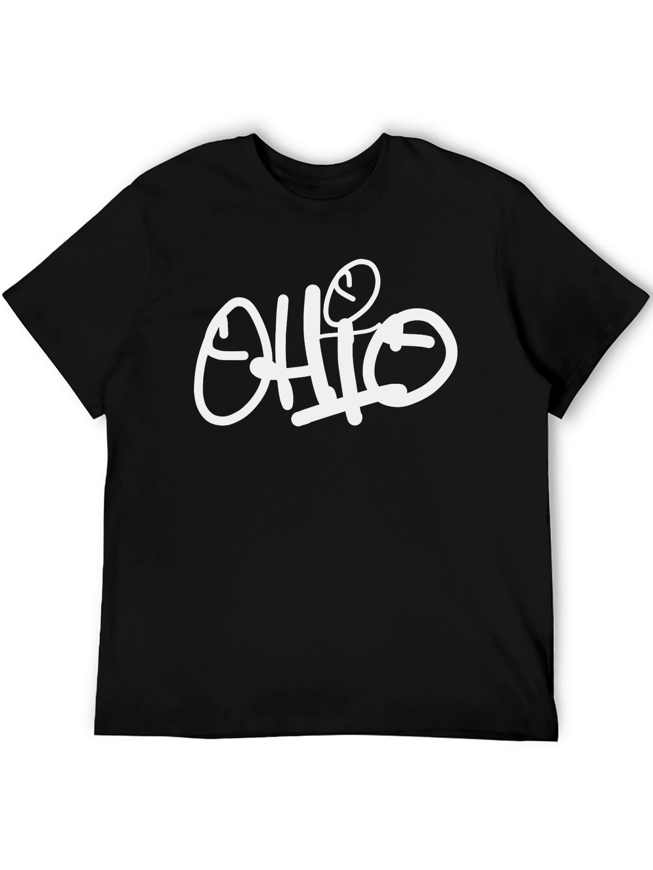 Ohio Graphic Print Black T-Shirt