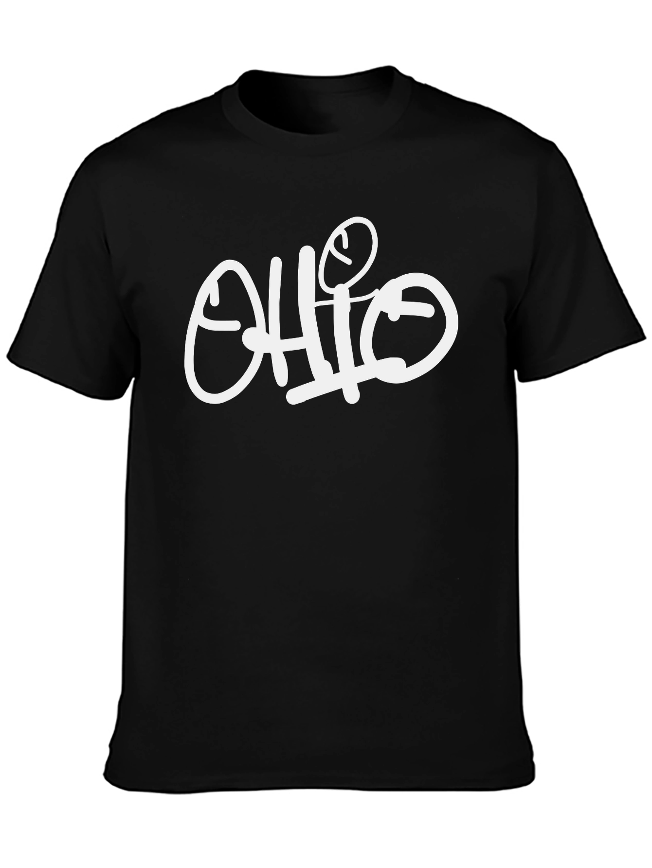 Ohio Graphic Print Black T-Shirt