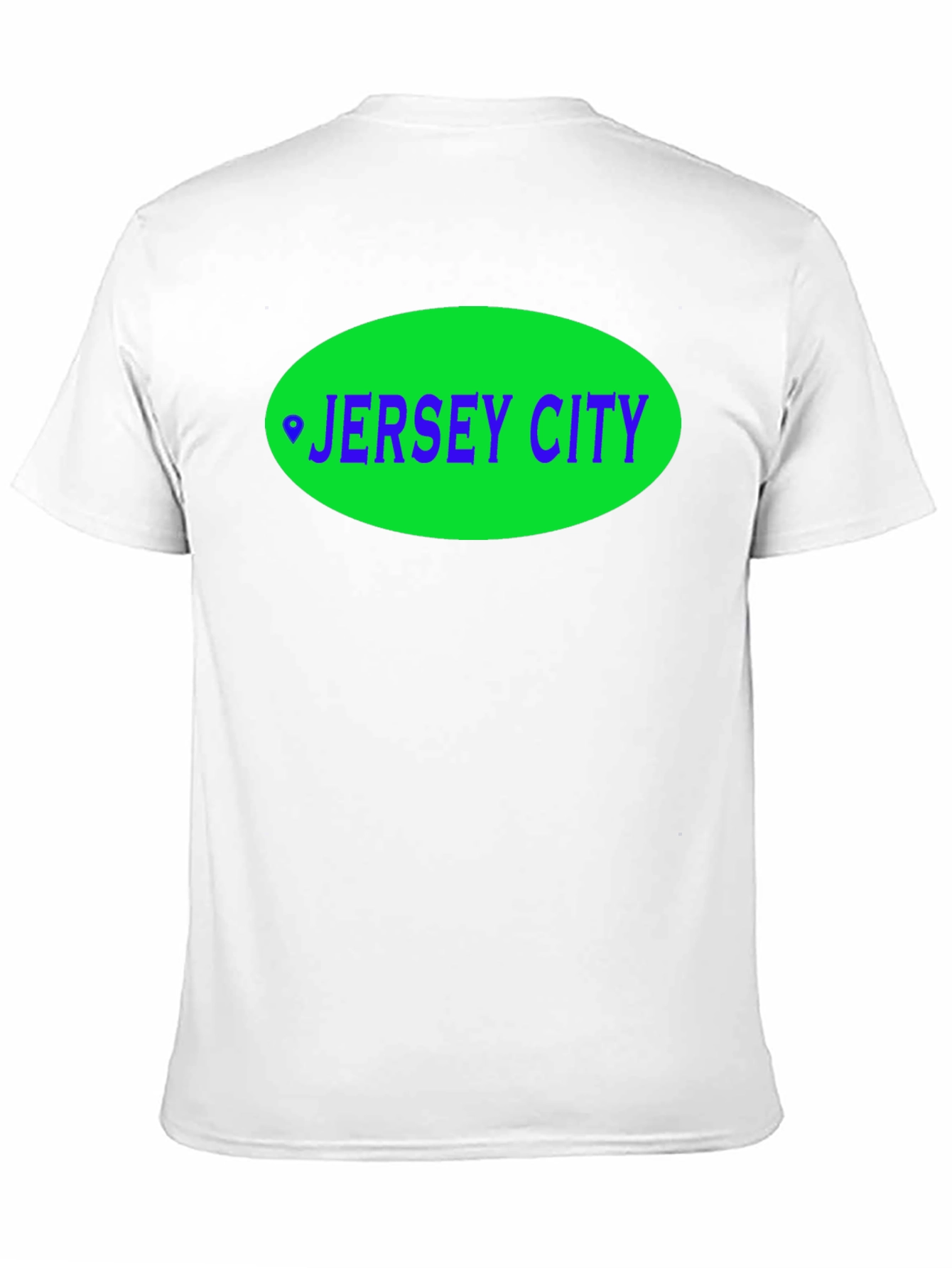 Jersey City T-Shirt - Green Oval Design
