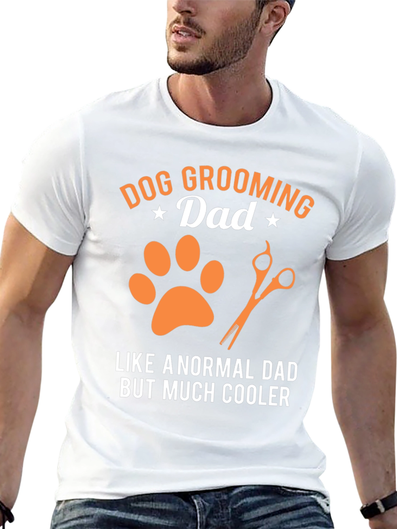 Dog Grooming Dad T-Shirt - Cool Dog Lover Gift