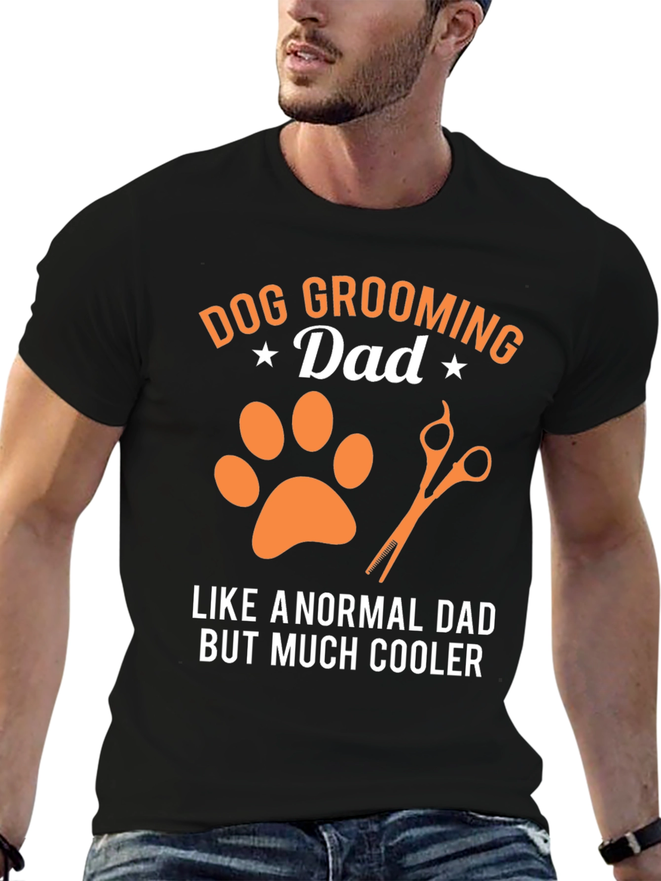 Dog Grooming Dad T-Shirt - Cool Dog Lover Gift