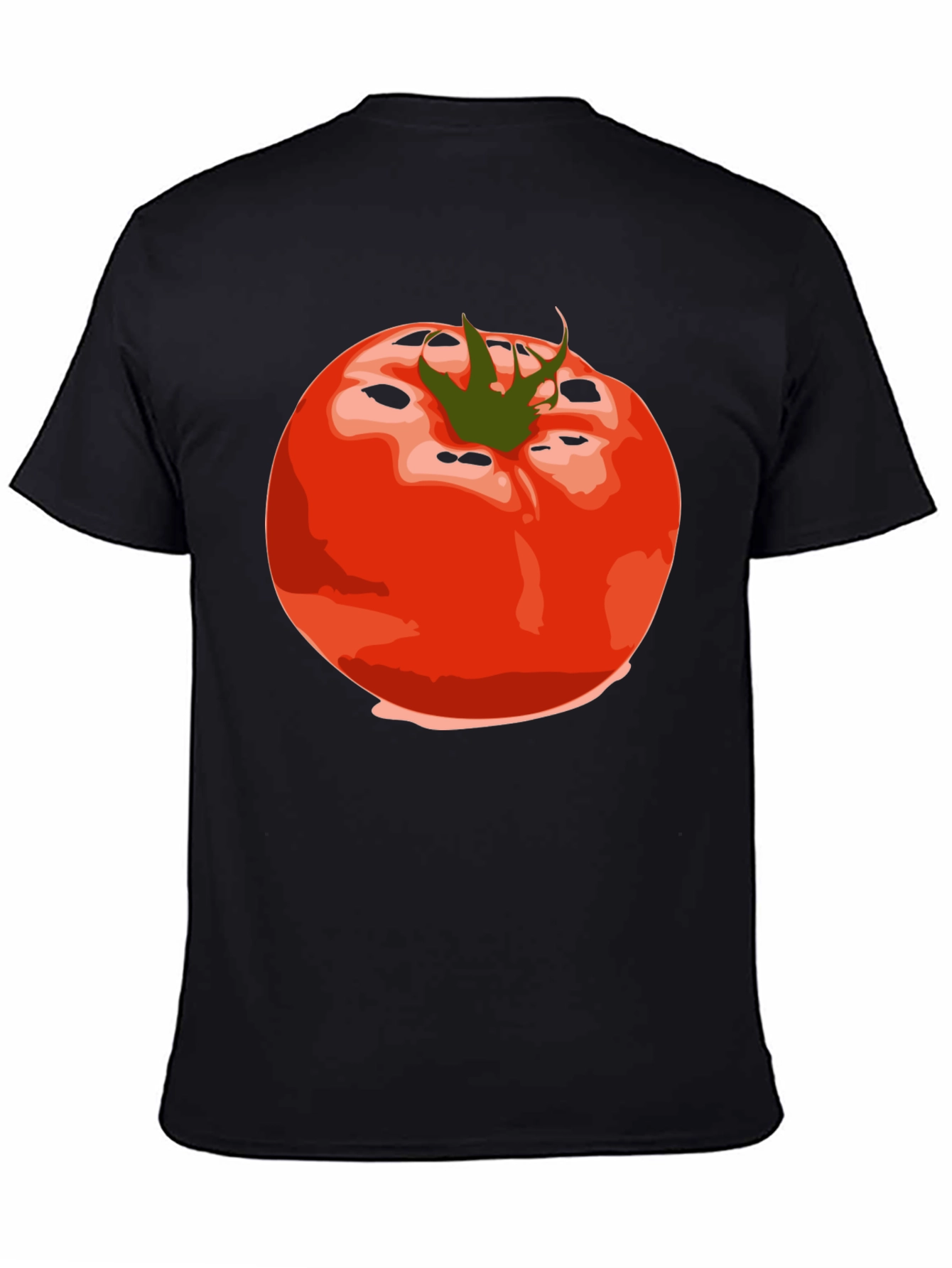 Tomato Graphic Tee - Unisex Black T-Shirt