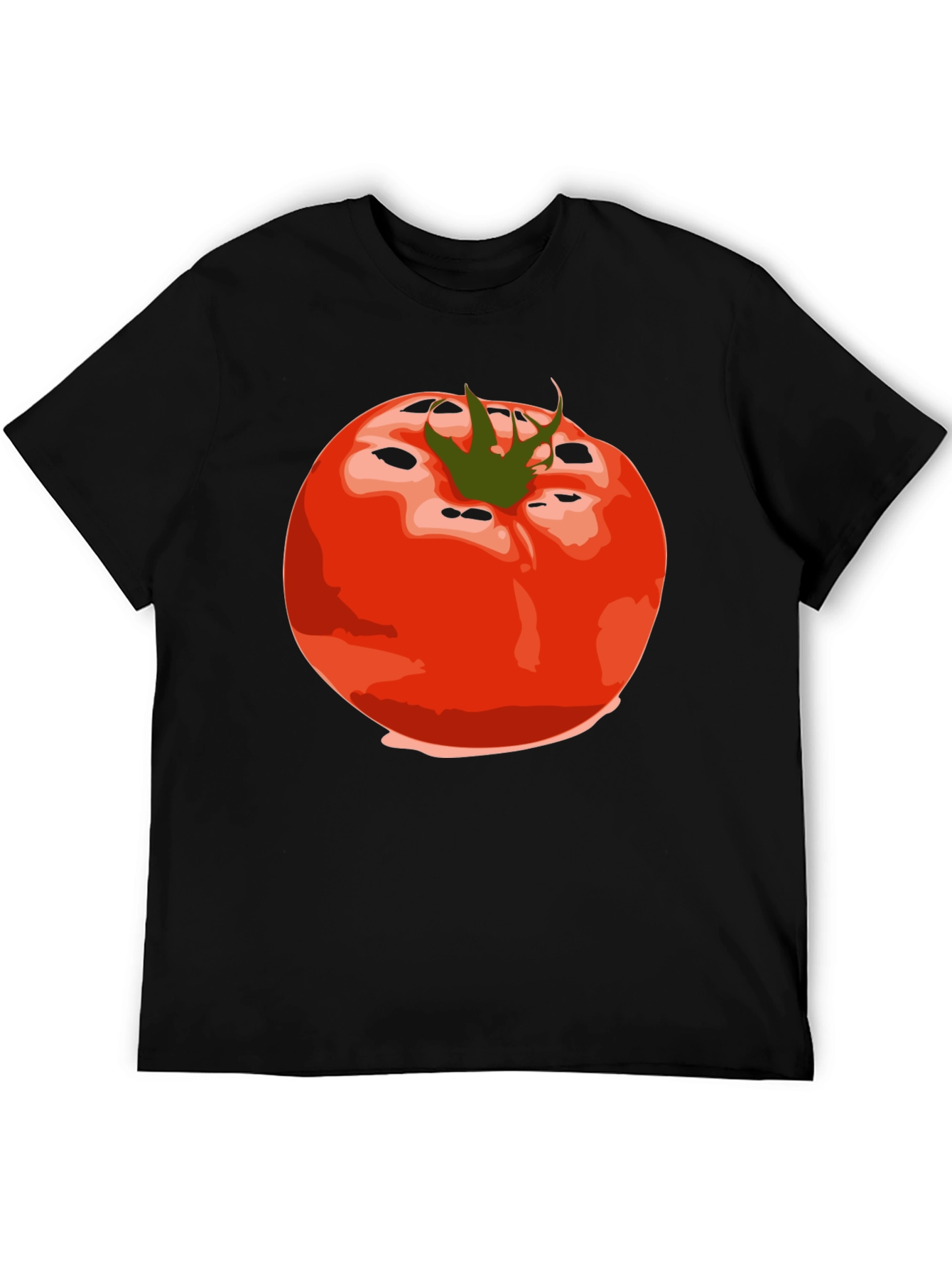 Tomato Graphic Tee - Unisex Black T-Shirt