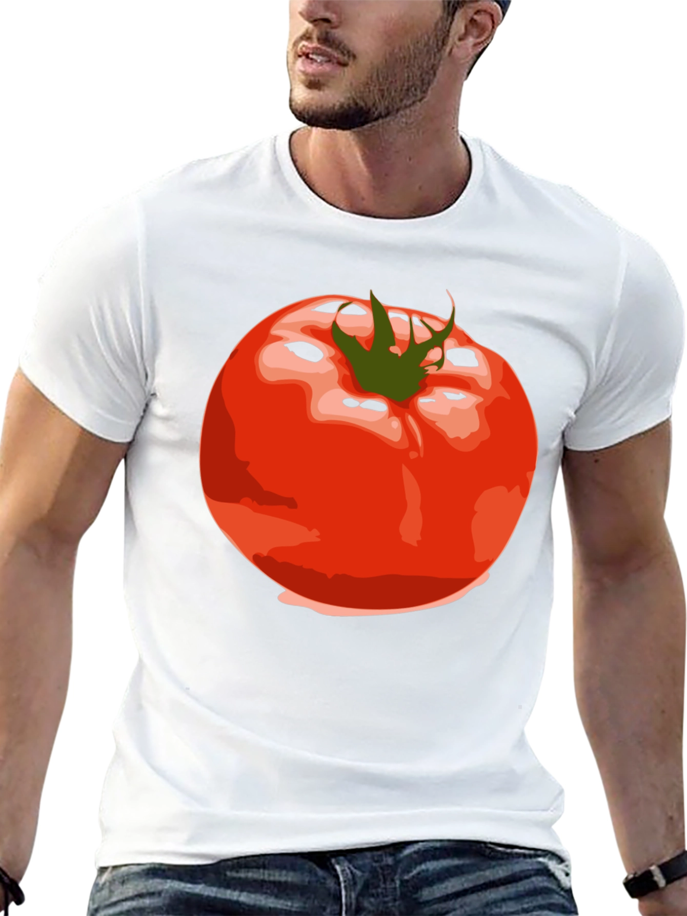 Tomato Graphic Tee - Unisex Black T-Shirt