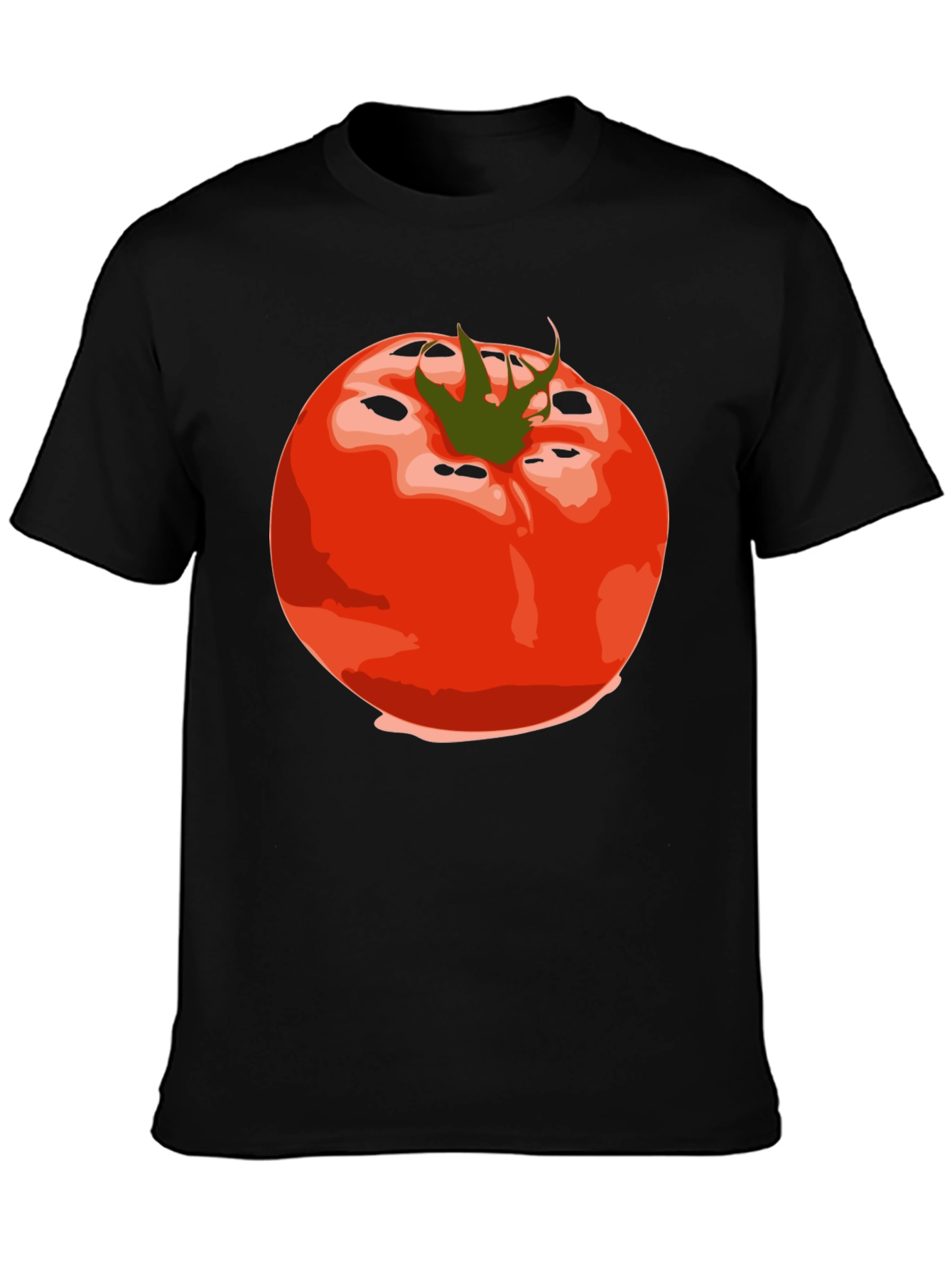 Tomato Graphic Tee - Unisex Black T-Shirt