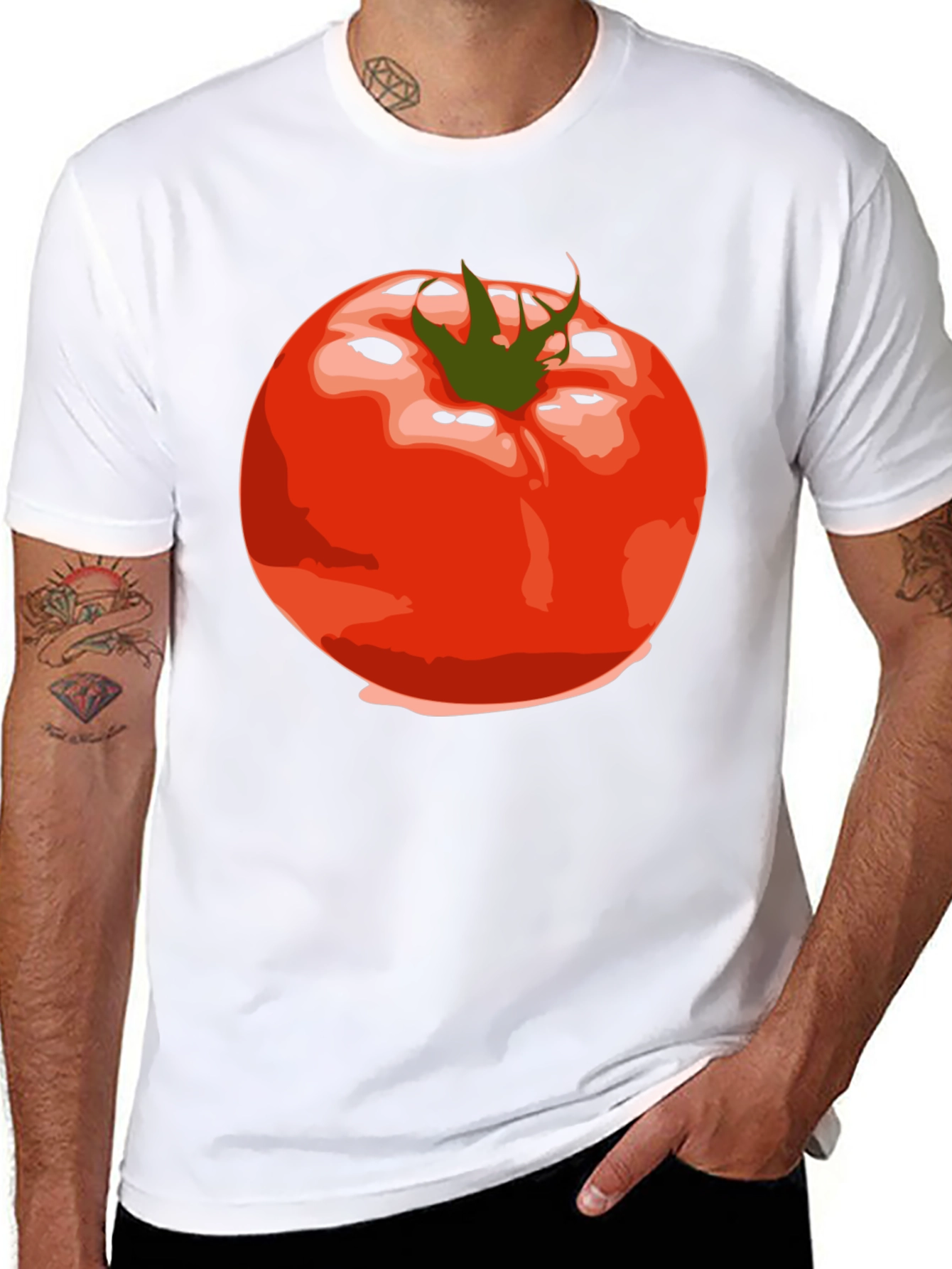 Tomato Graphic Tee - Unisex Black T-Shirt