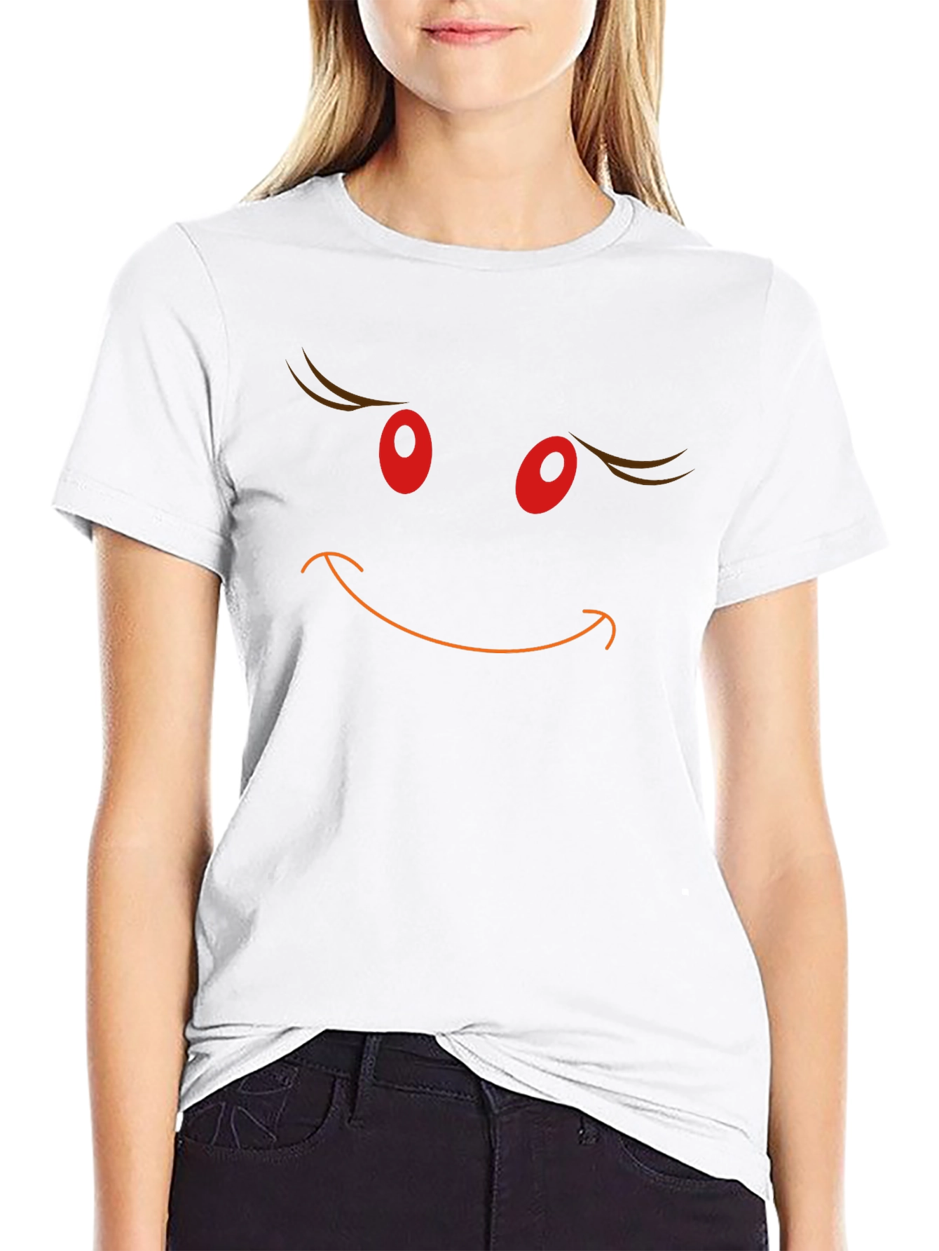 Grinchy Grin Graphic Tee - Black Cotton Blend