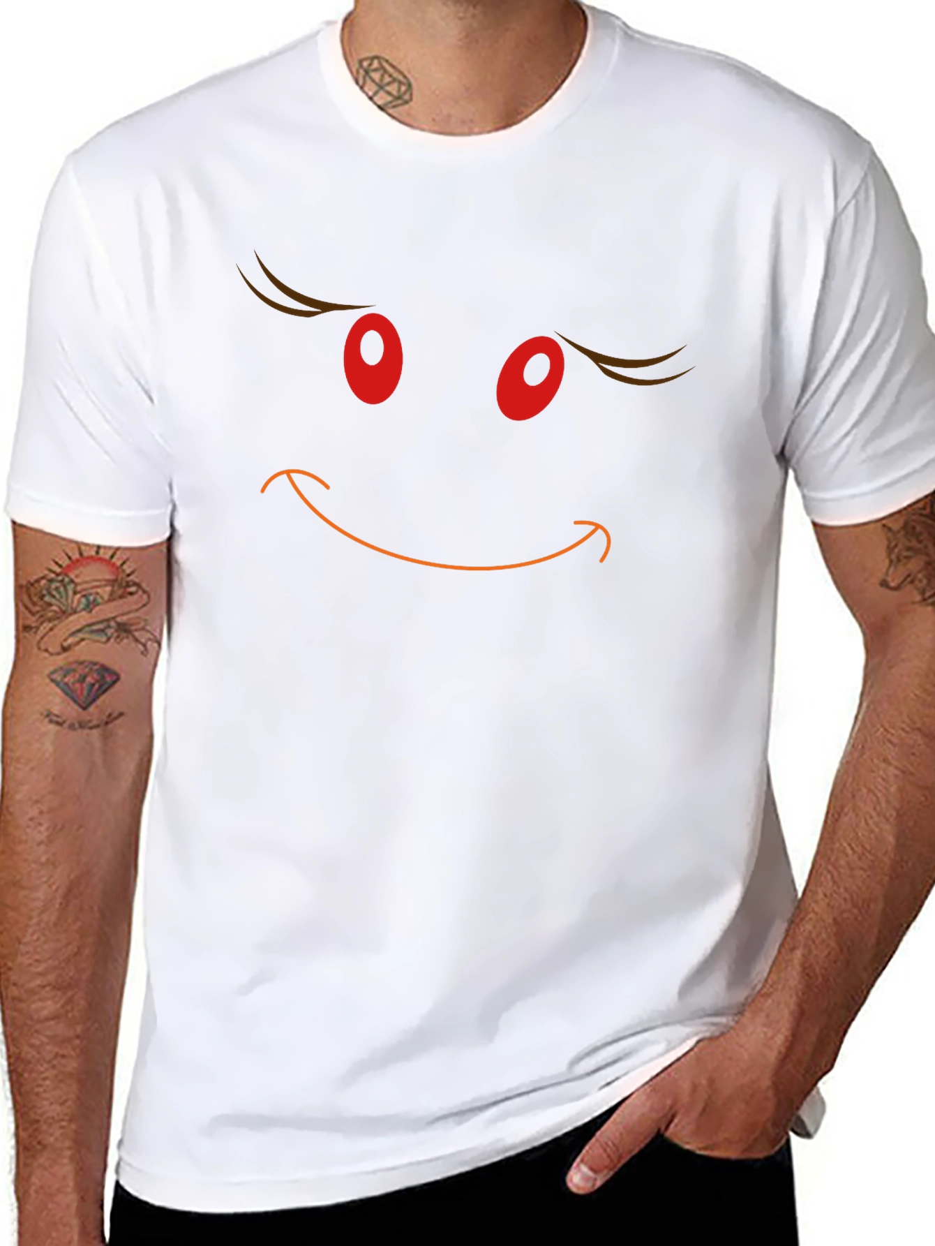 Grinchy Grin Graphic Tee - Black Cotton Blend