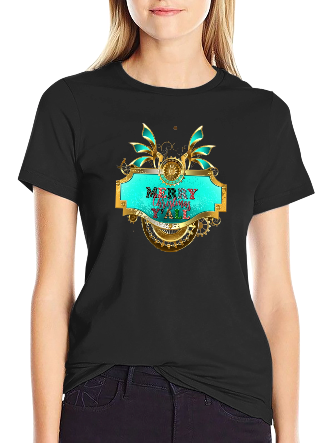Merry Christmas Yall Steampunk T-Shirt