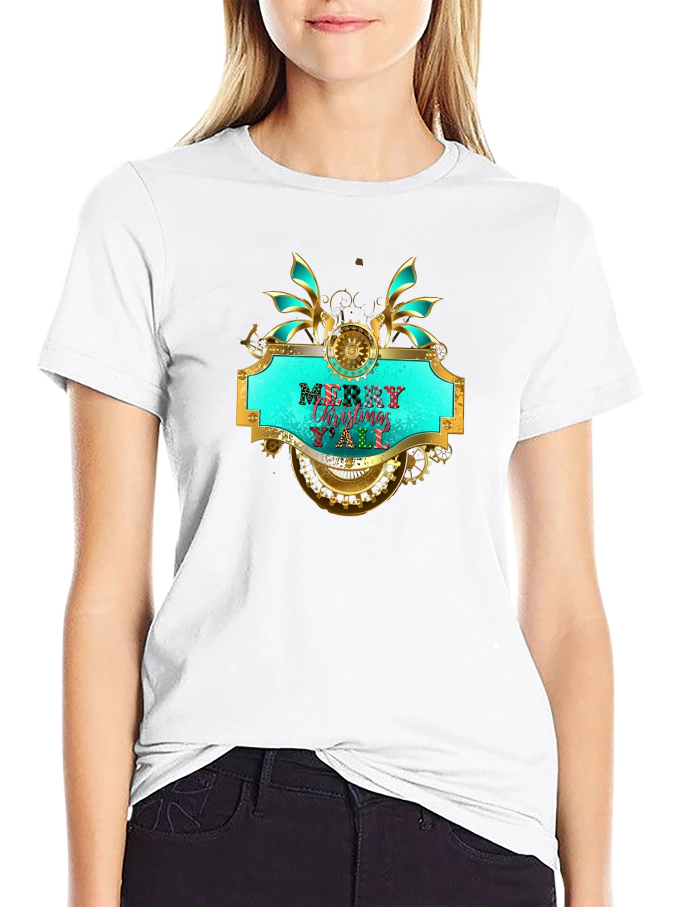 Merry Christmas Yall Steampunk T-Shirt