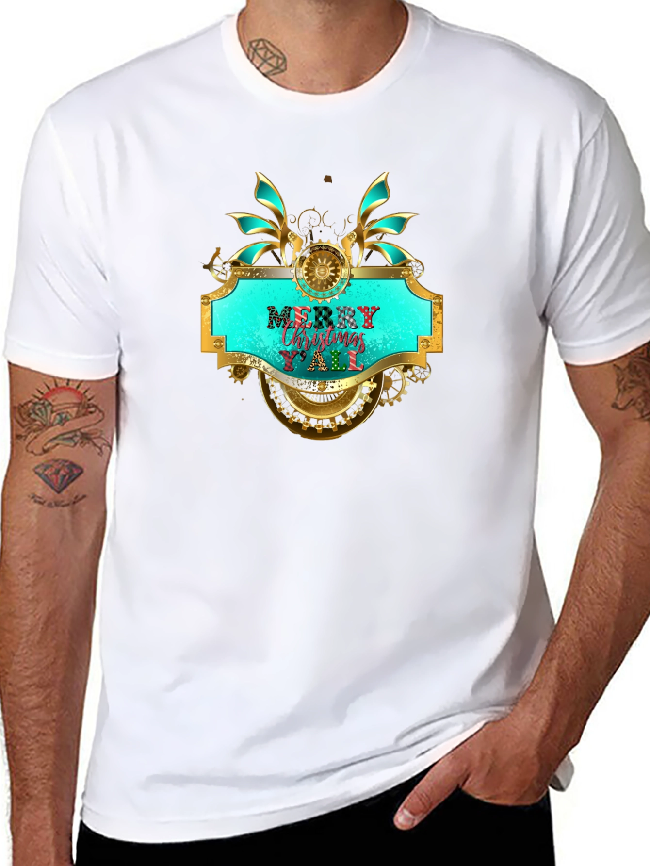 Merry Christmas Yall Steampunk T-Shirt