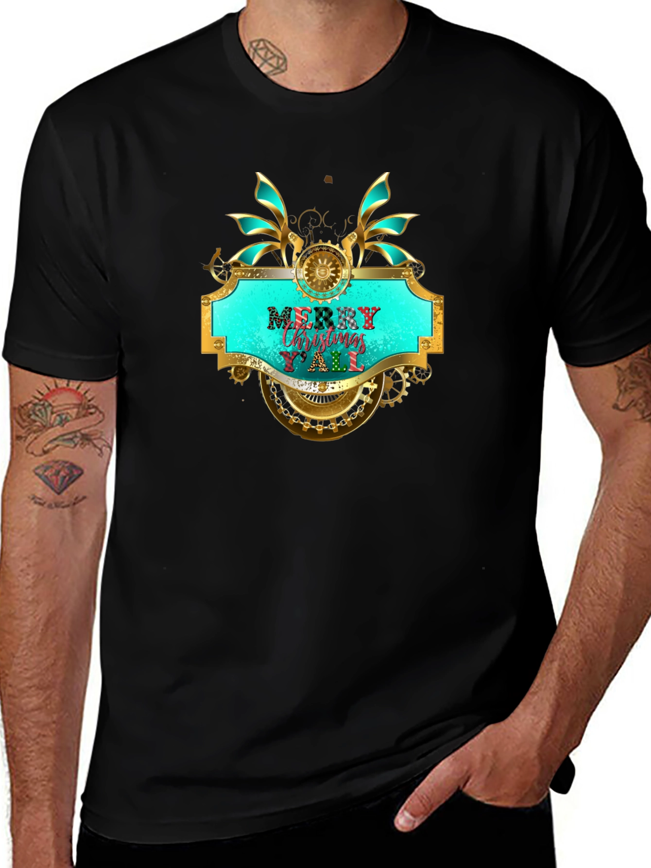 Merry Christmas Yall Steampunk T-Shirt