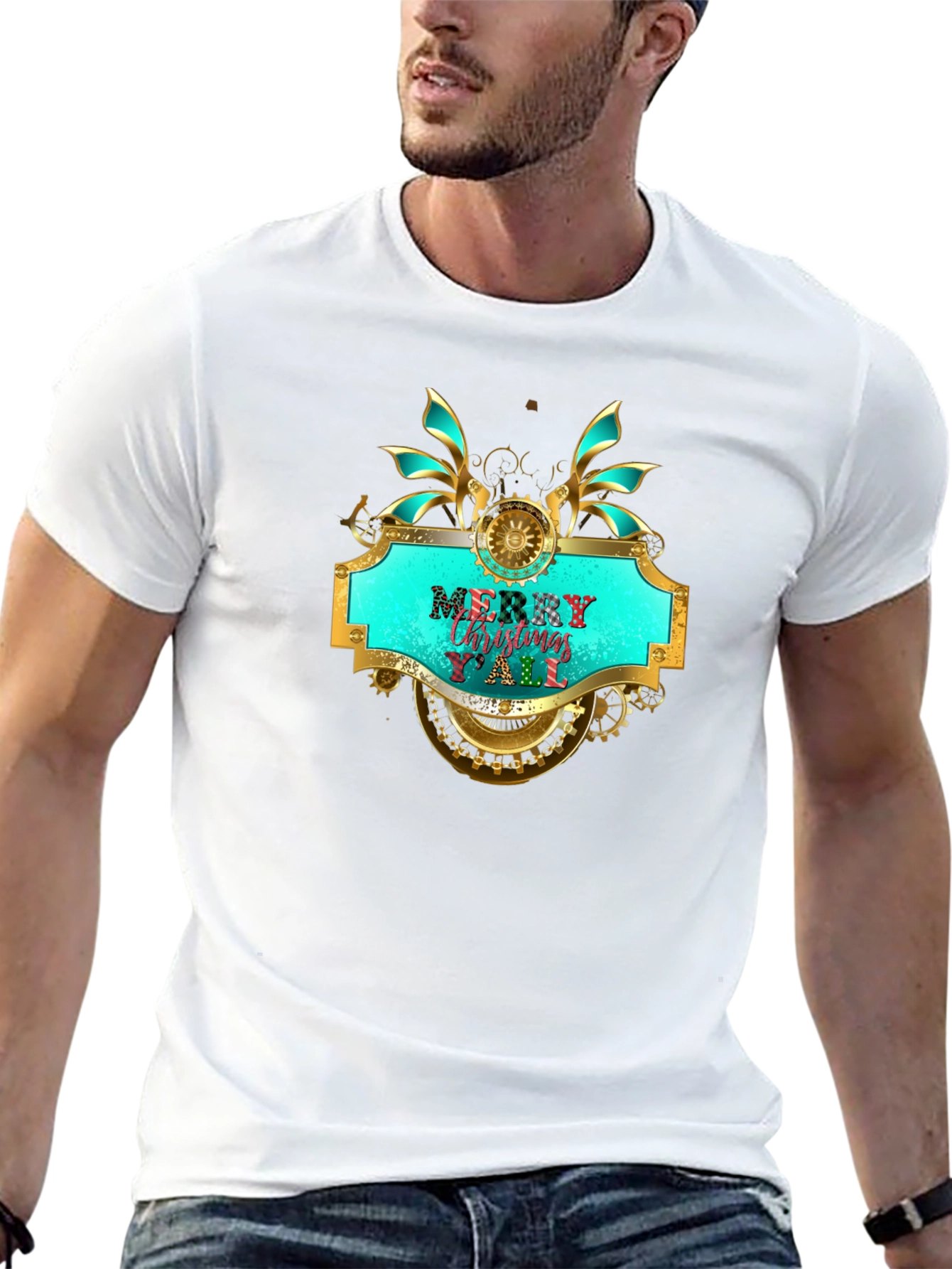 Merry Christmas Yall Steampunk T-Shirt