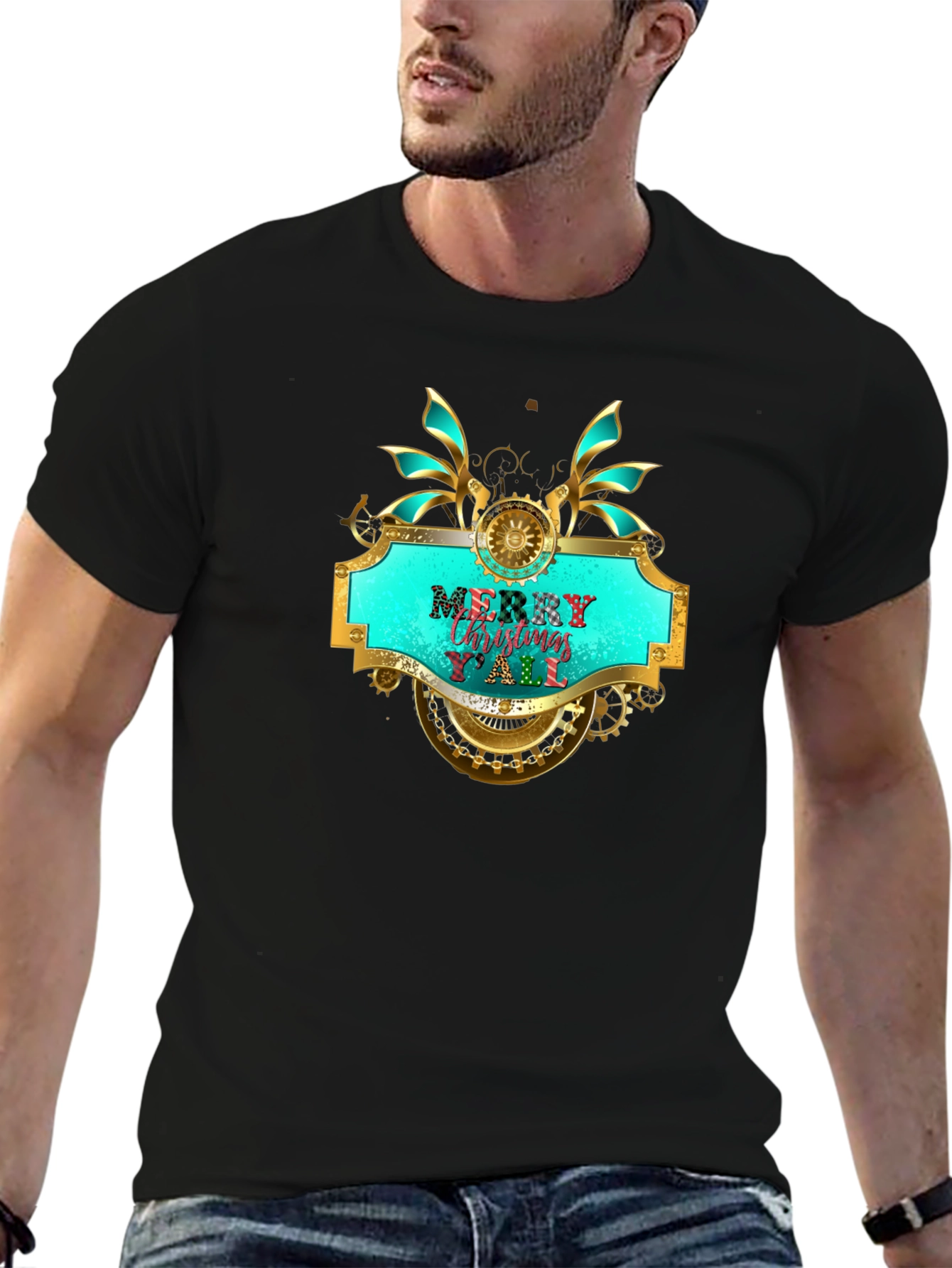 Merry Christmas Yall Steampunk T-Shirt