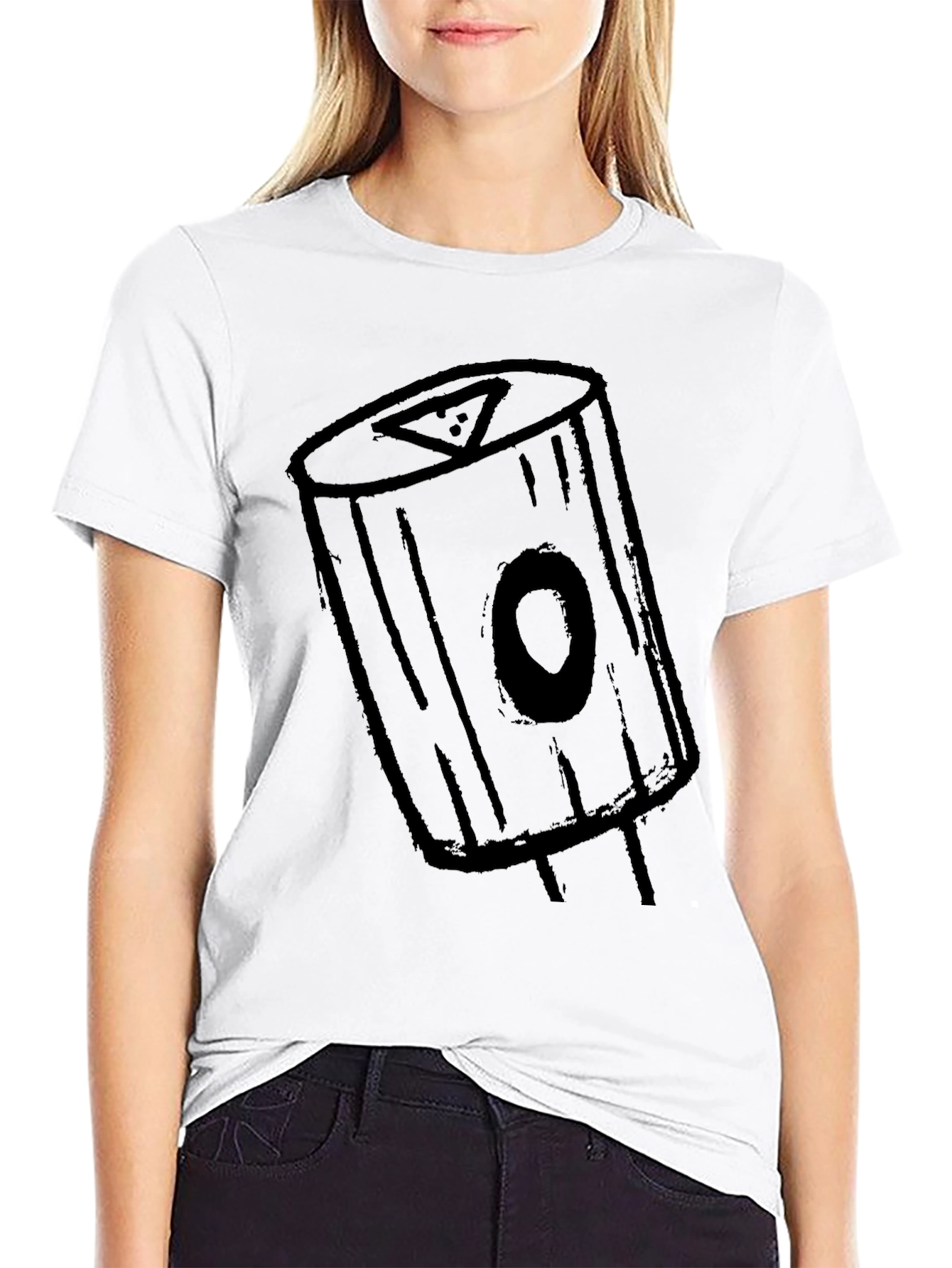 Abstract Graphic Print Tee - Modern Casual Style