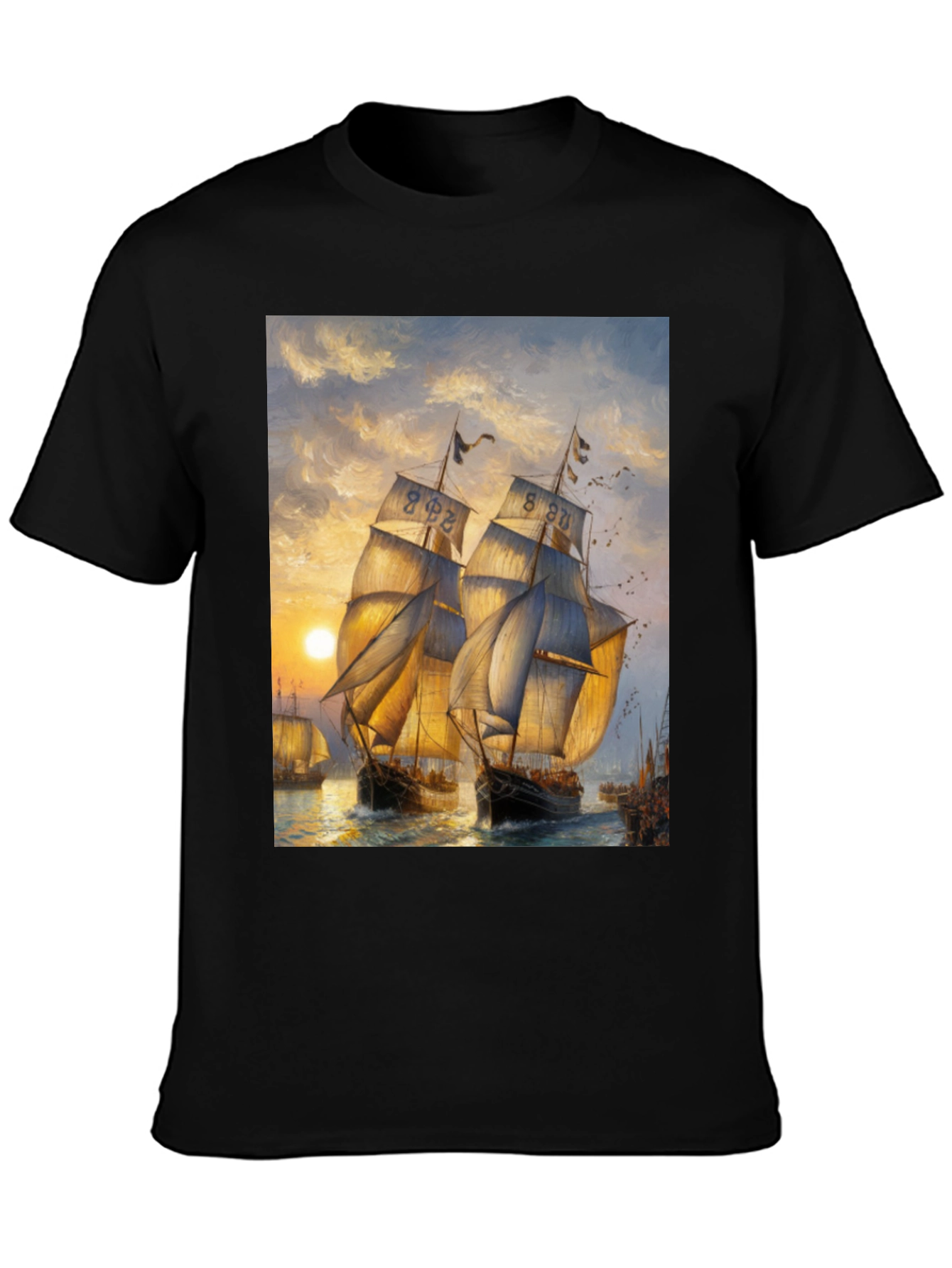 Sailing Ship Art Graphic T-Shirt