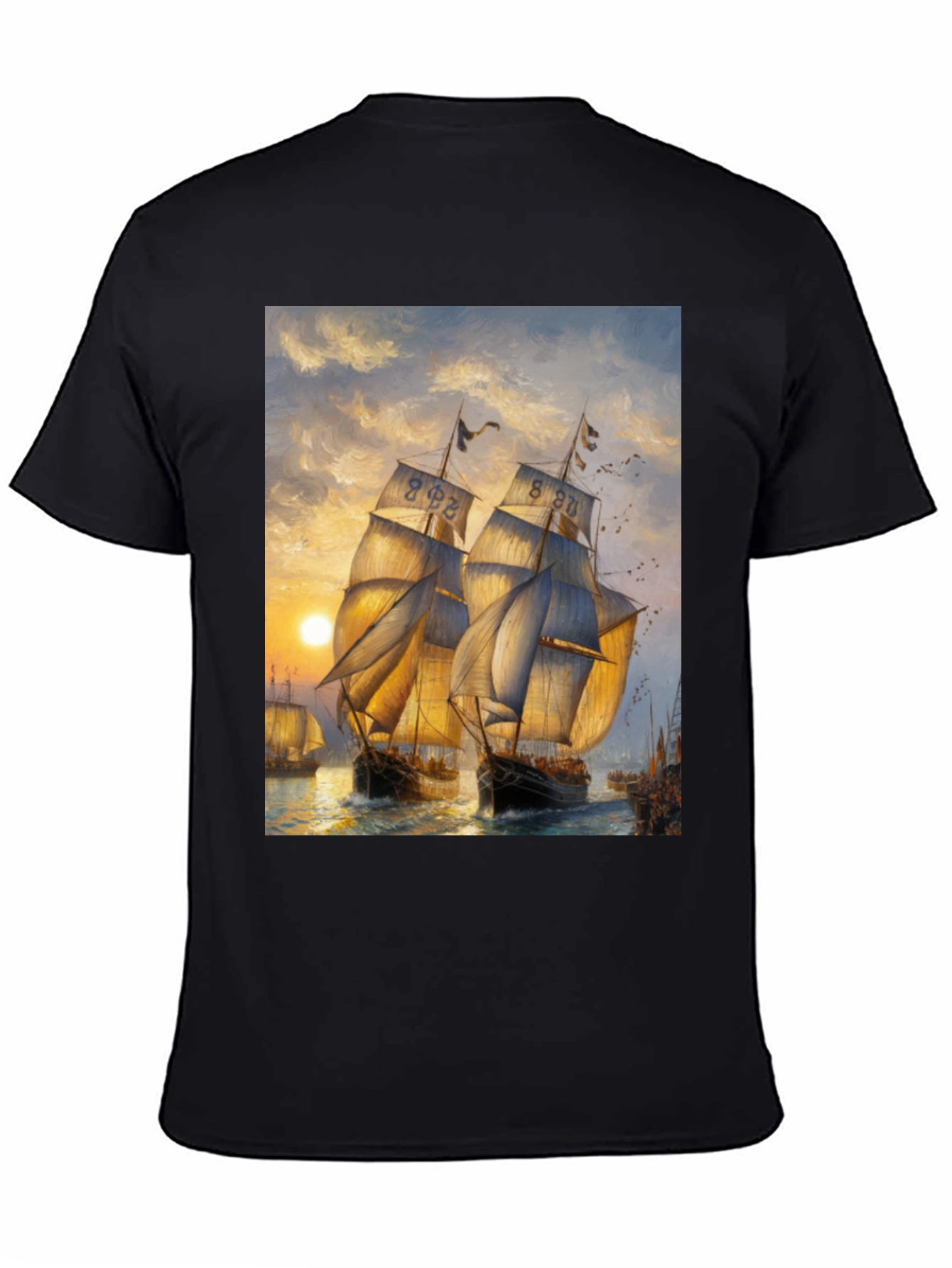 Sailing Ship Art Graphic T-Shirt