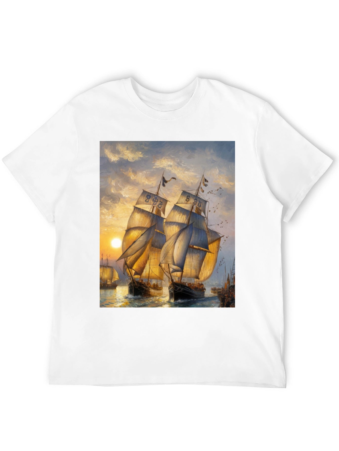 Sailing Ship Art Graphic T-Shirt