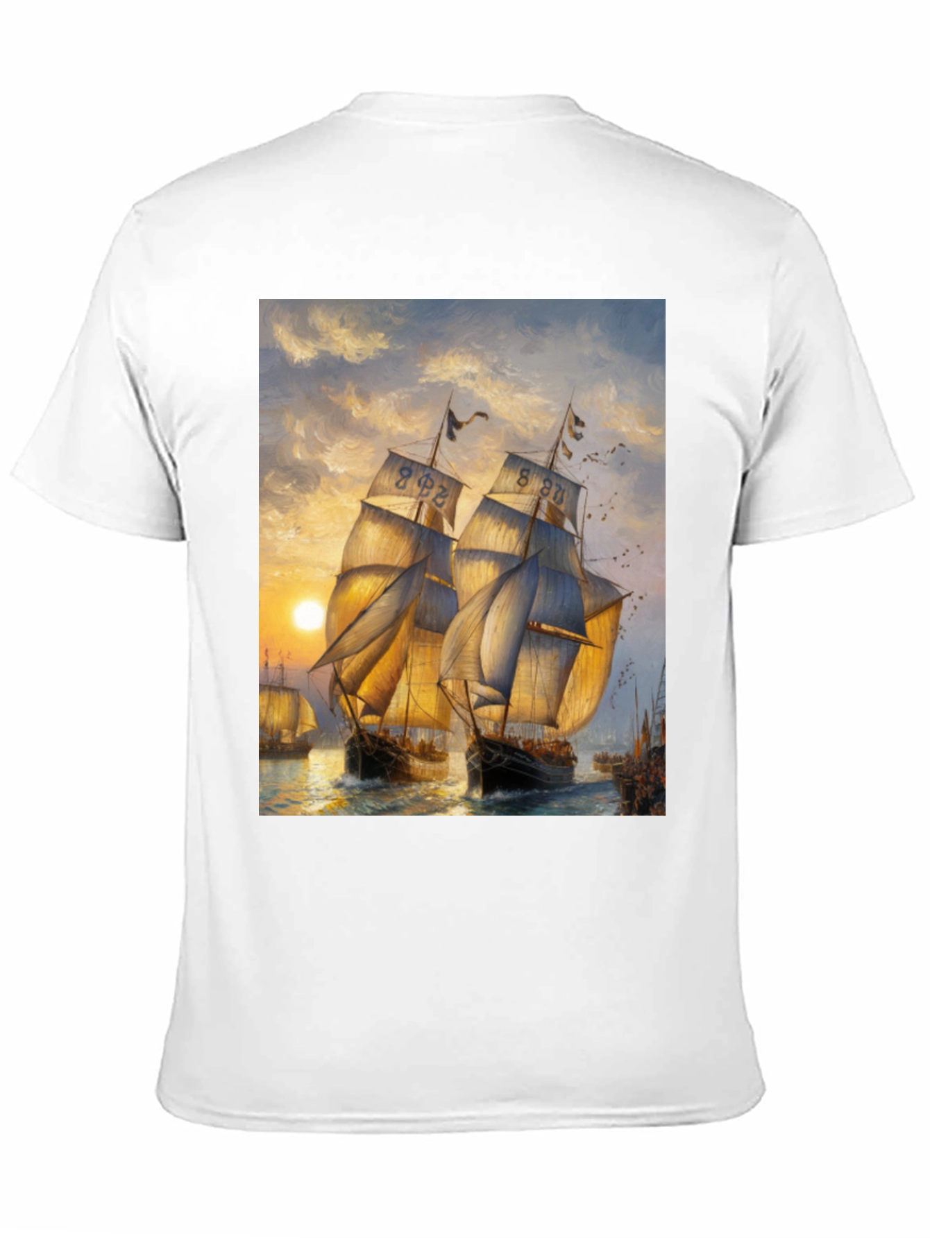 Sailing Ship Art Graphic T-Shirt