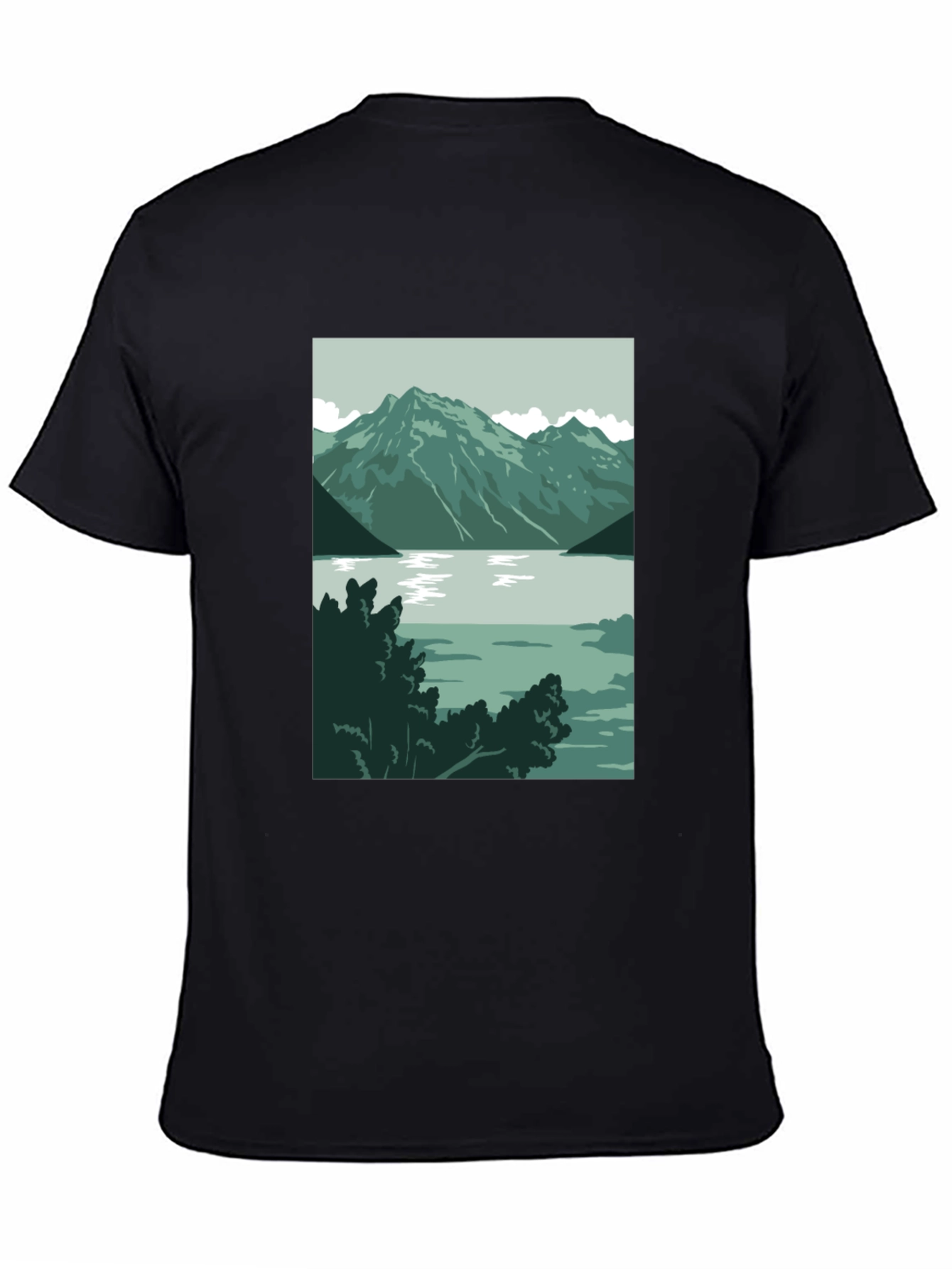 Mountain Lake Graphic Tee - Nature Inspired T-Shirt