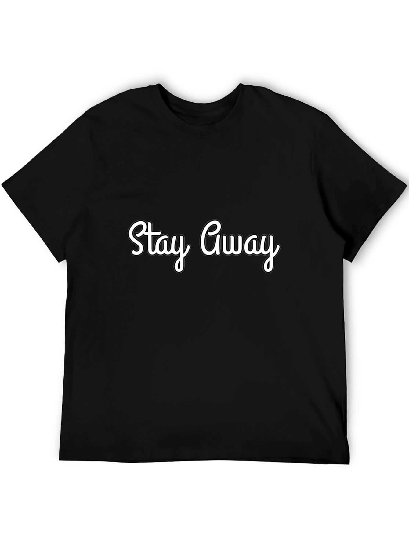 Stay Away Black Graphic Tee