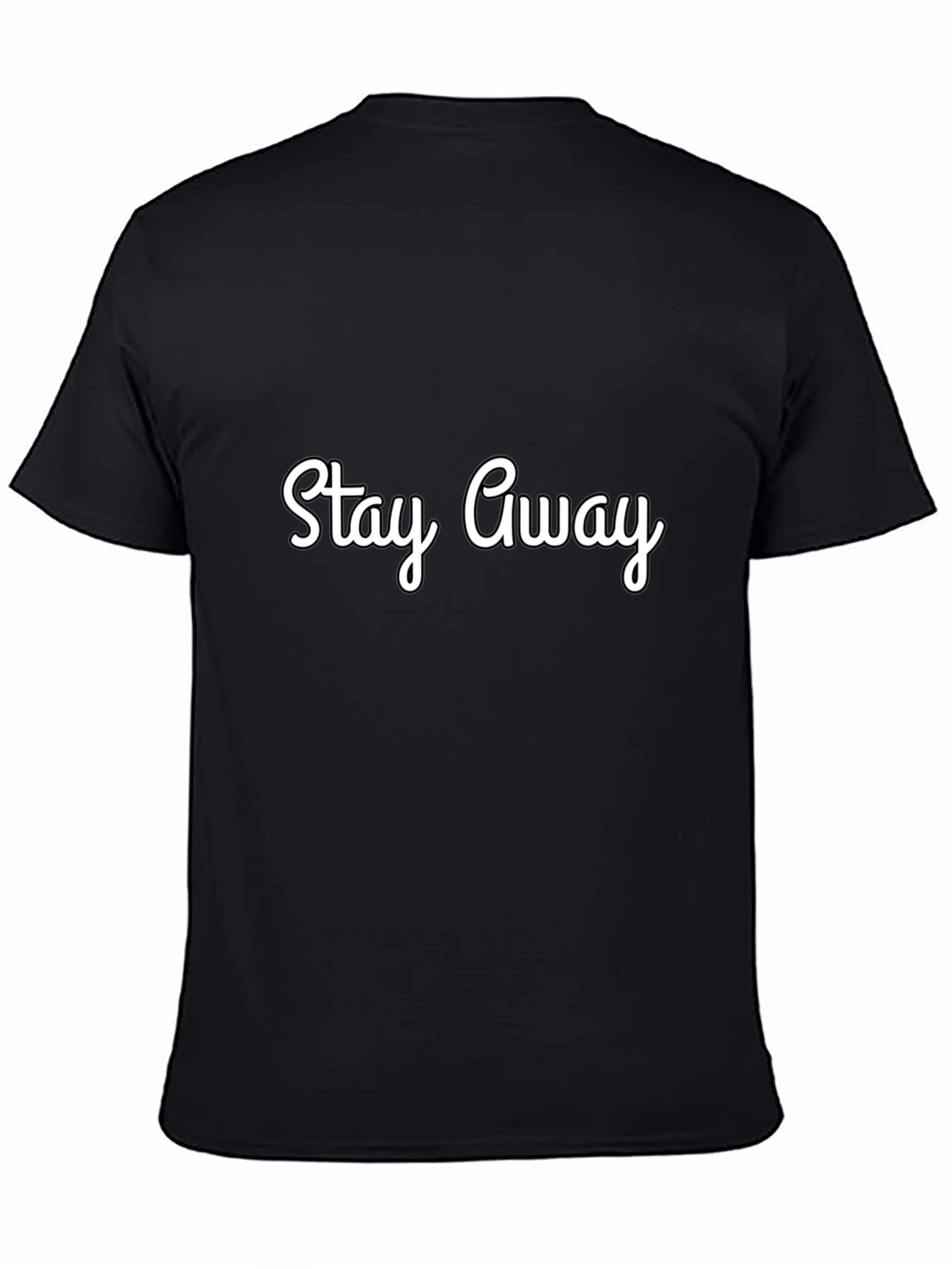 Stay Away Black Graphic Tee