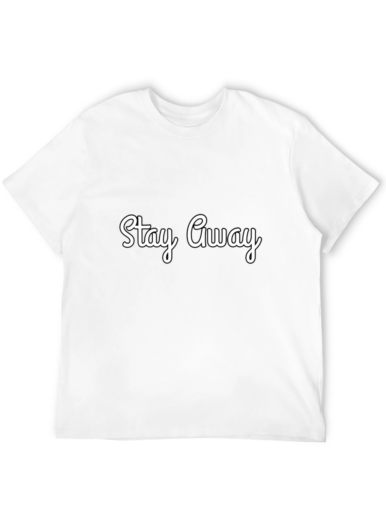 Stay Away Black Graphic Tee