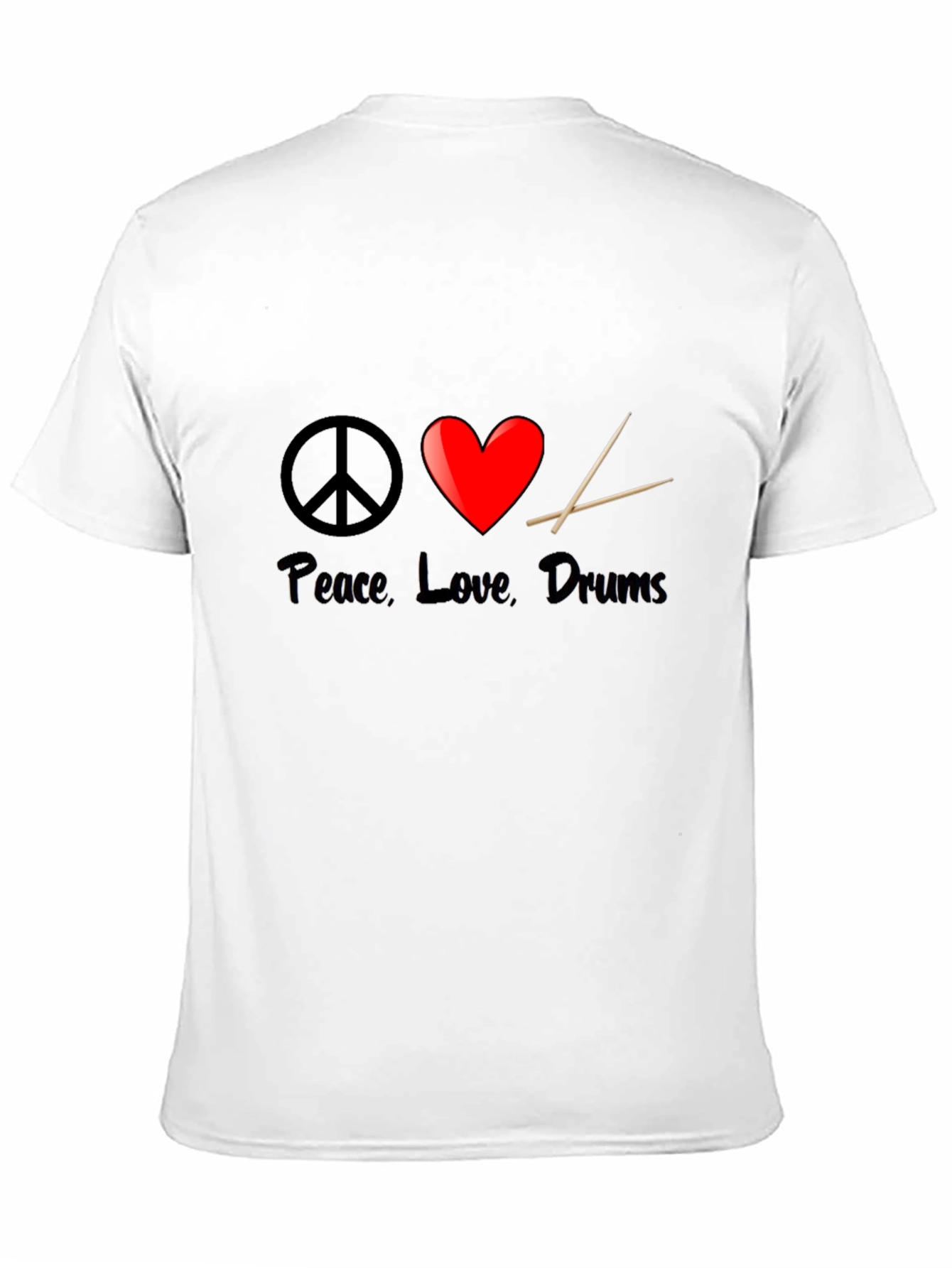 Peace Love Drums Graphic T-Shirt