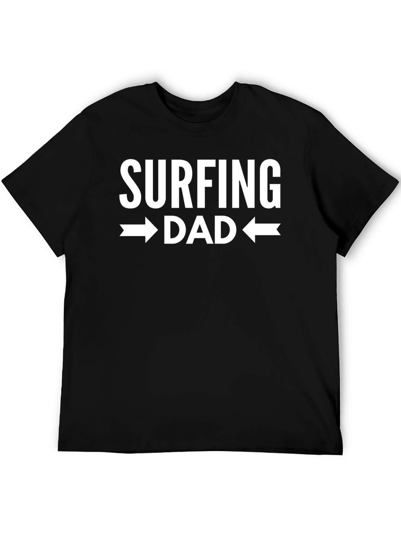 Surfing Dad Graphic Tee - Black