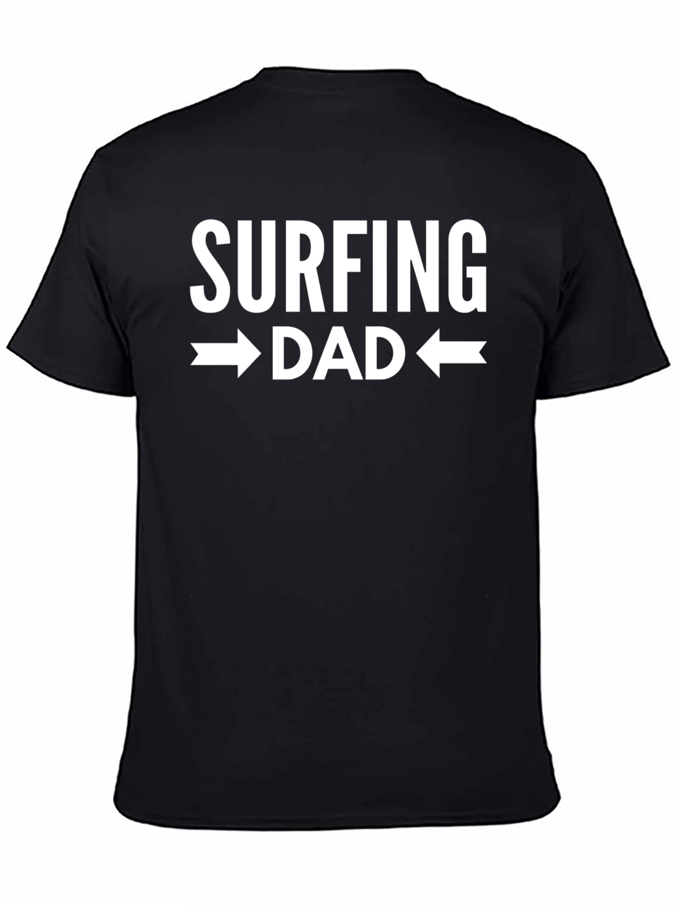 Surfing Dad Graphic Tee - Black
