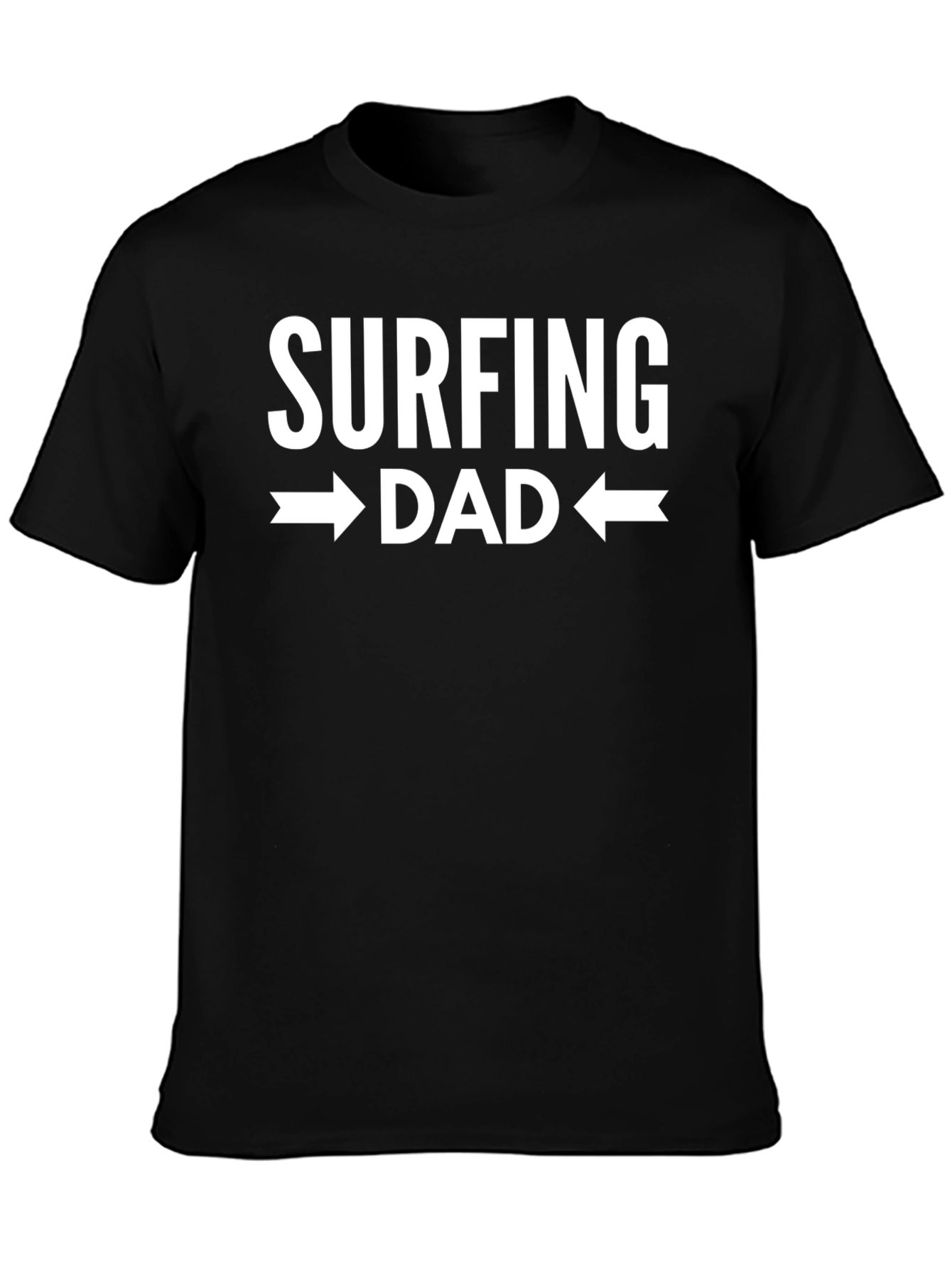 Surfing Dad Graphic Tee - Black
