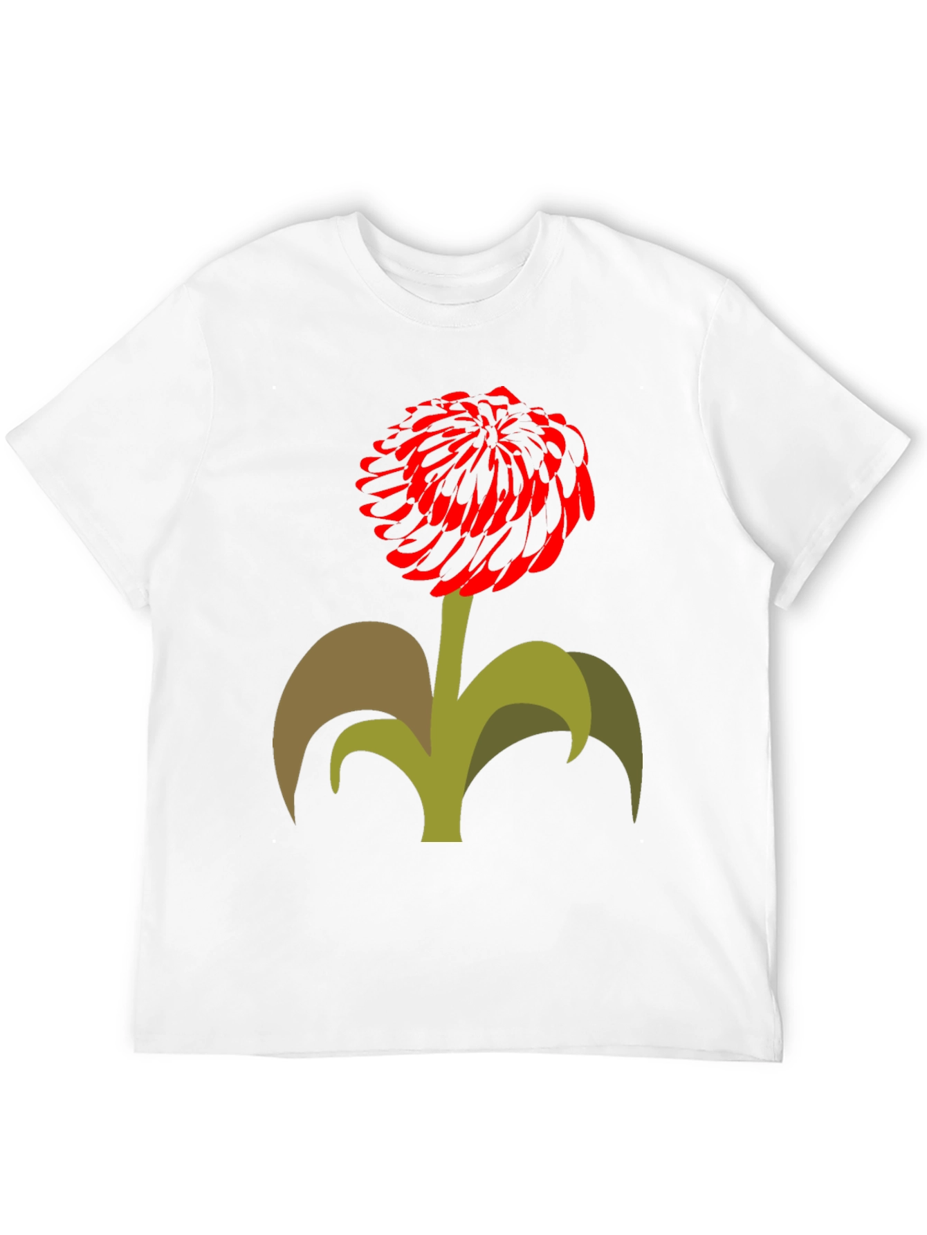 Floral Print Black T-Shirt