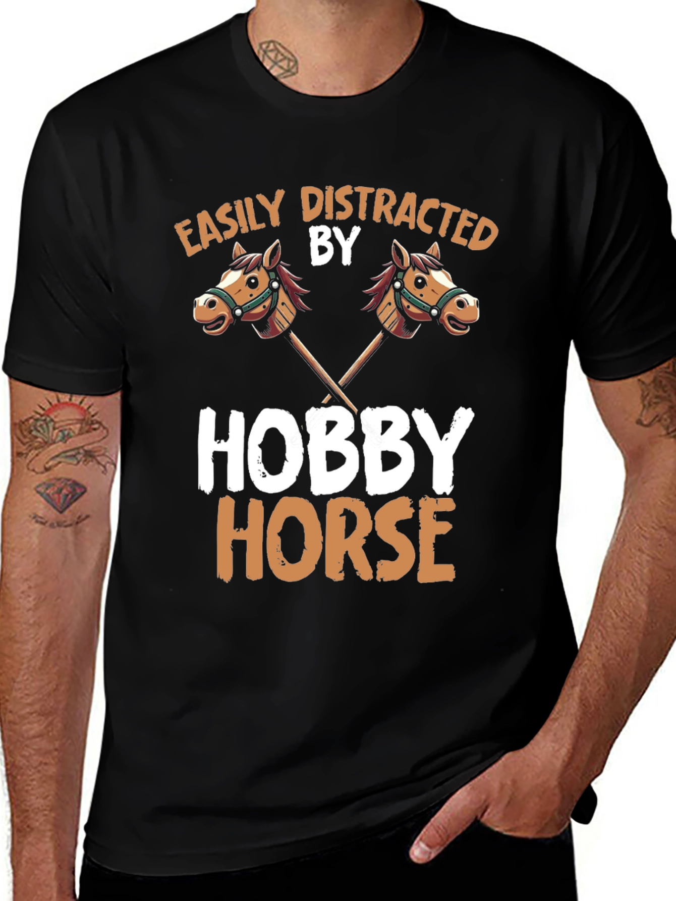 Easily Distracted by Hobby Horse T-Shirt