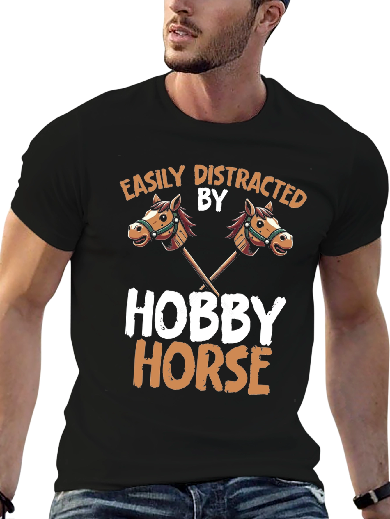 Easily Distracted by Hobby Horse T-Shirt