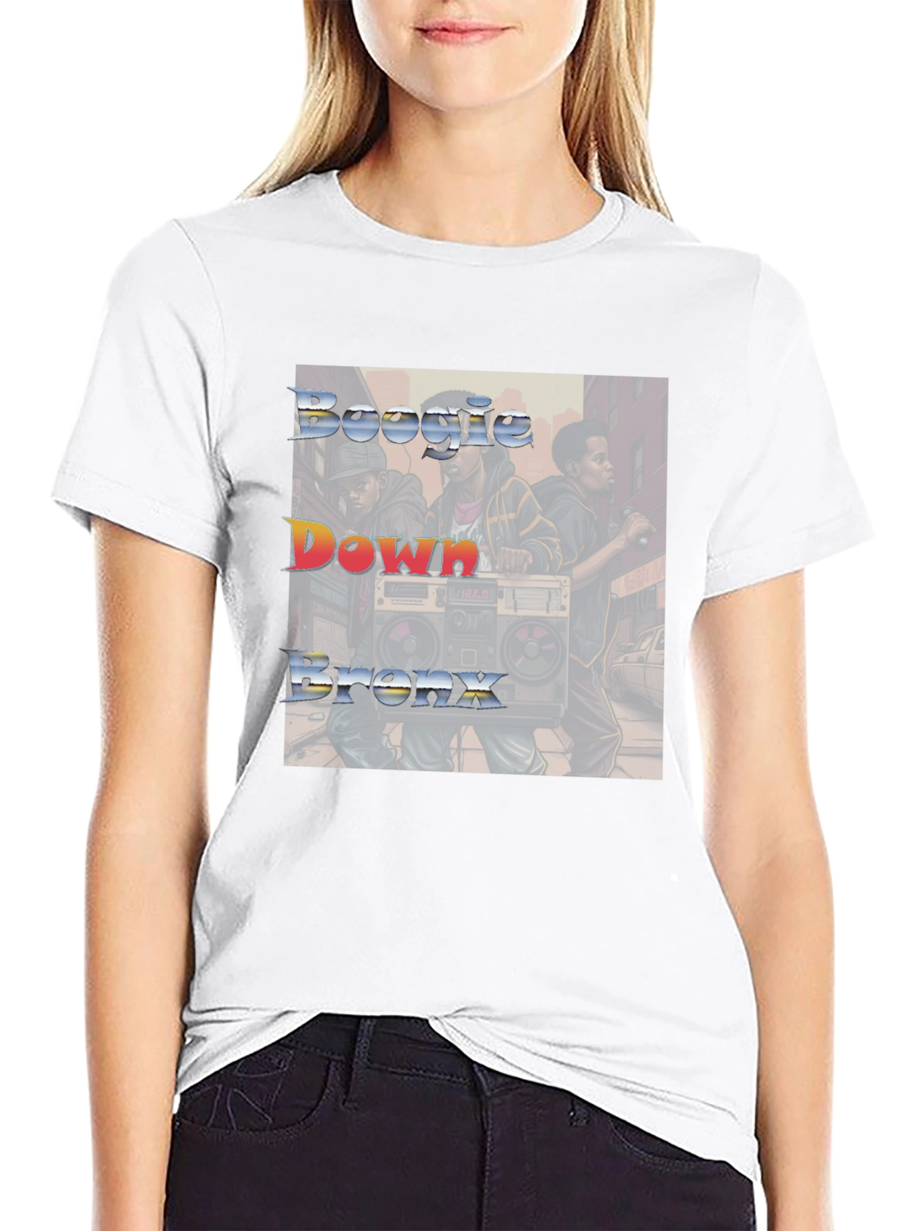Boogie Down Bronx Graphic Tee - Cool Black Shirt