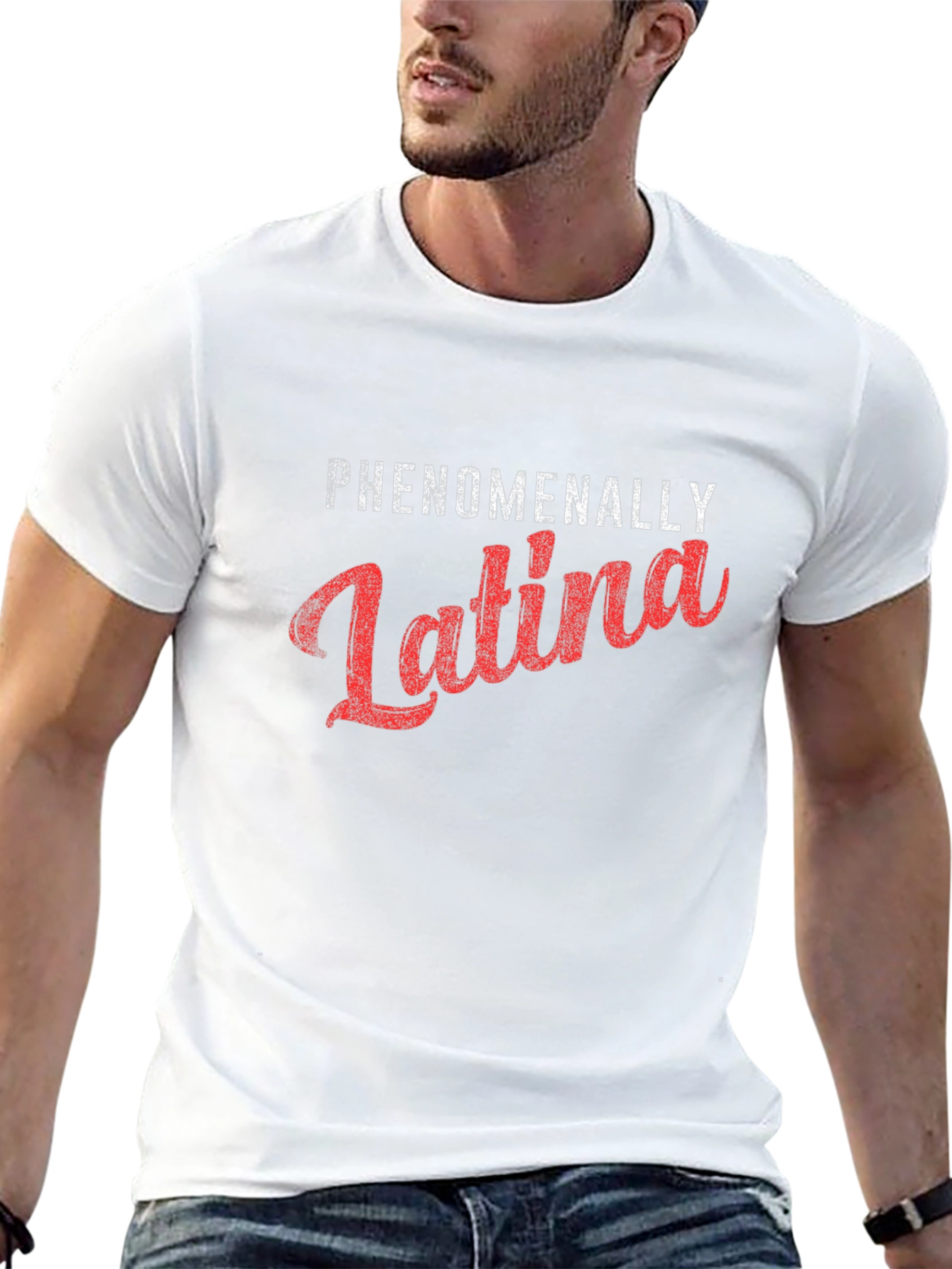 Phenomenally Latina Graphic Tee - Trendy Statement Shirt