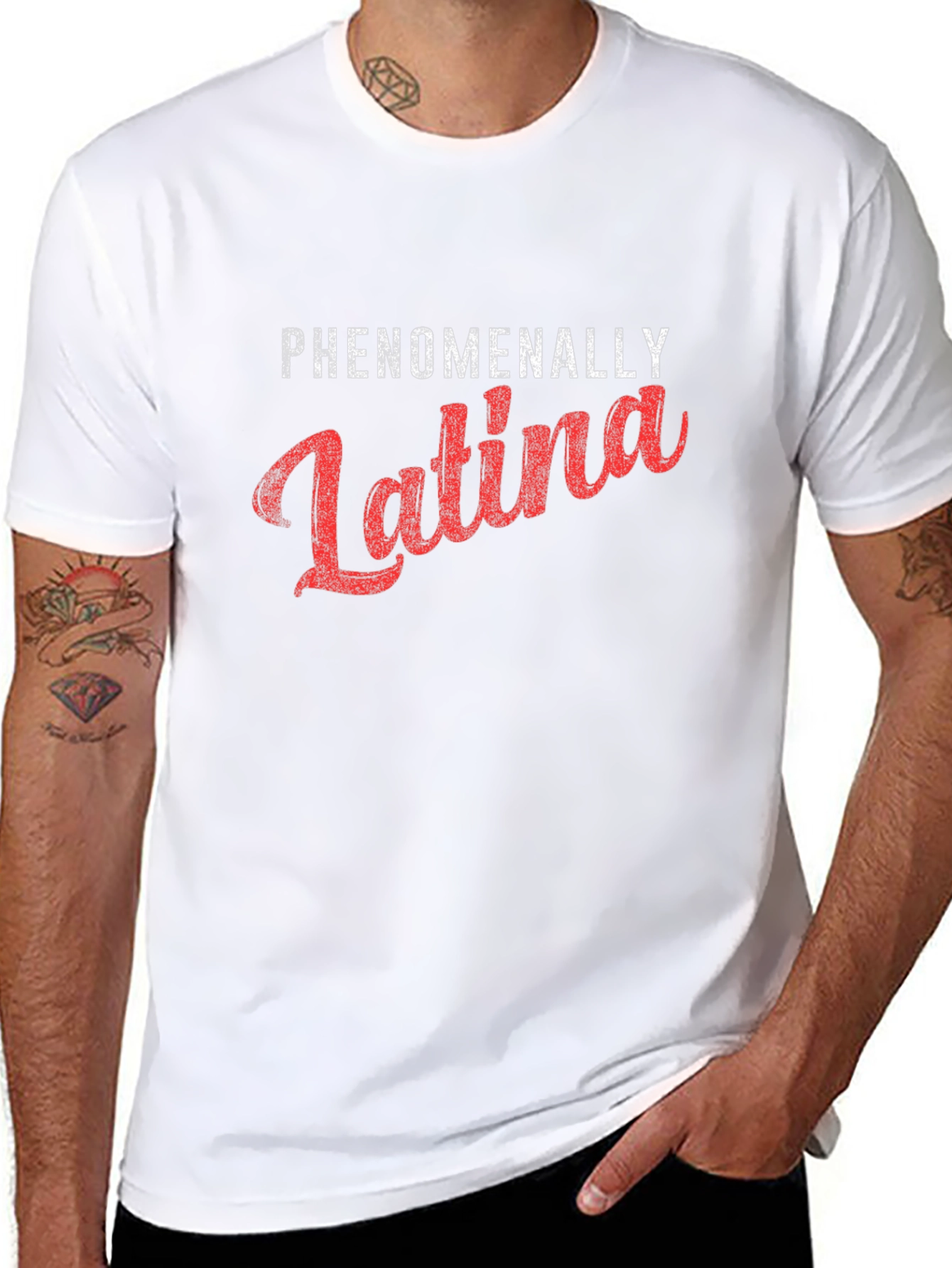 Phenomenally Latina Graphic Tee - Trendy Statement Shirt